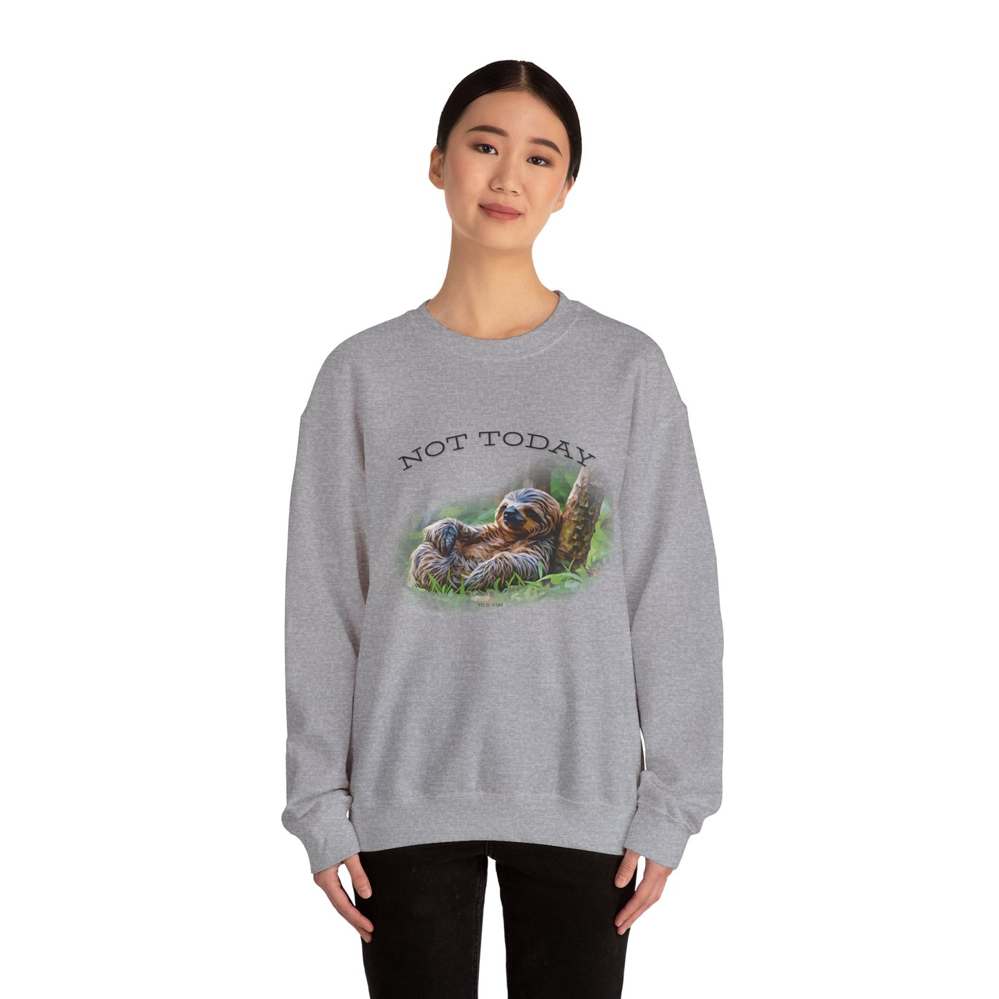"Not Today" Unisex Cozy Crewneck Sweatshirt
