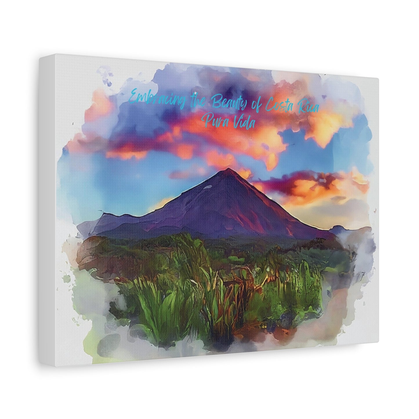 Arenal Volcano Matte Canvas, Stretched, 1.25"