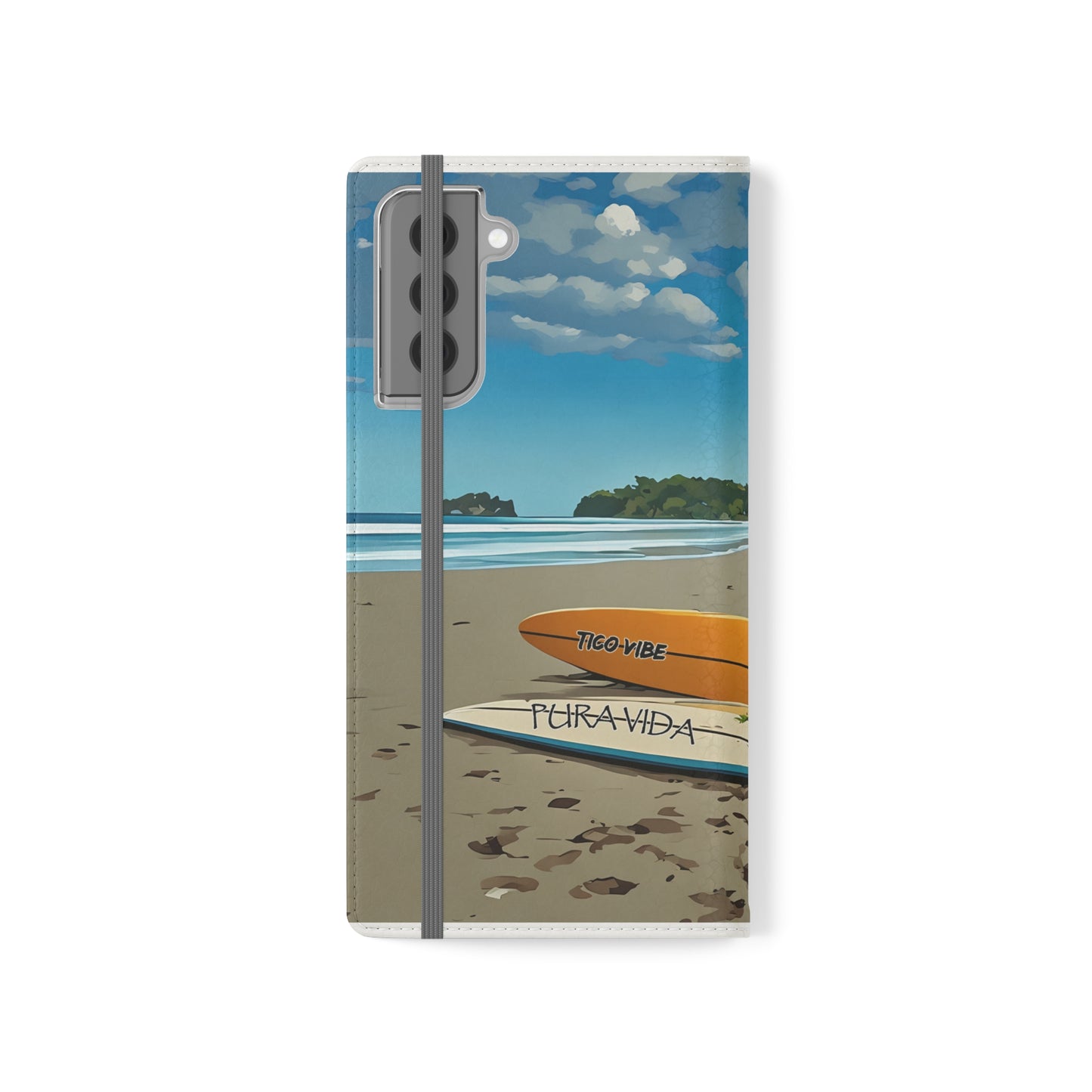 "Paradise is calling" Phone wallet Flip Case
