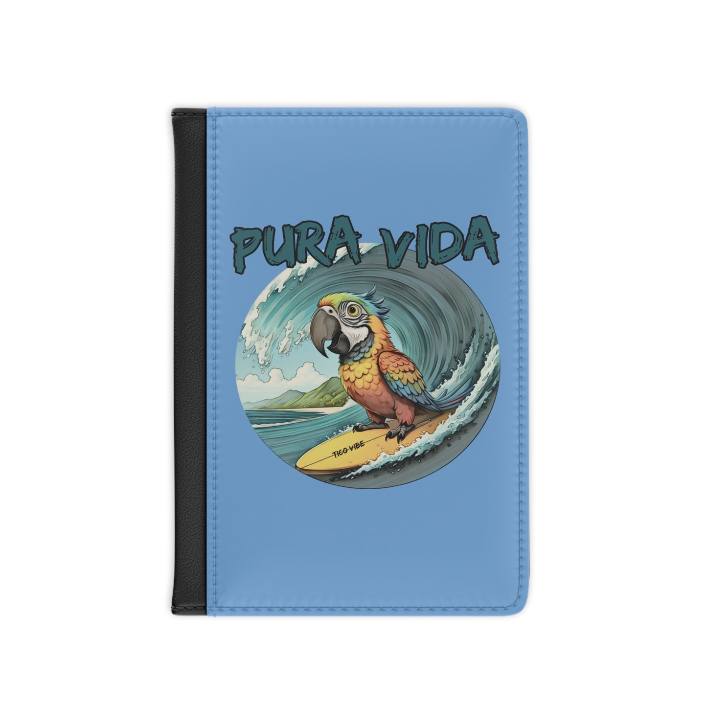 Pura Vida Surfing Macaw Passport Cover