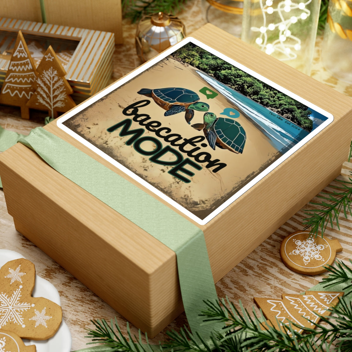 "Baecation Mode" Kiss-Cut Stickers