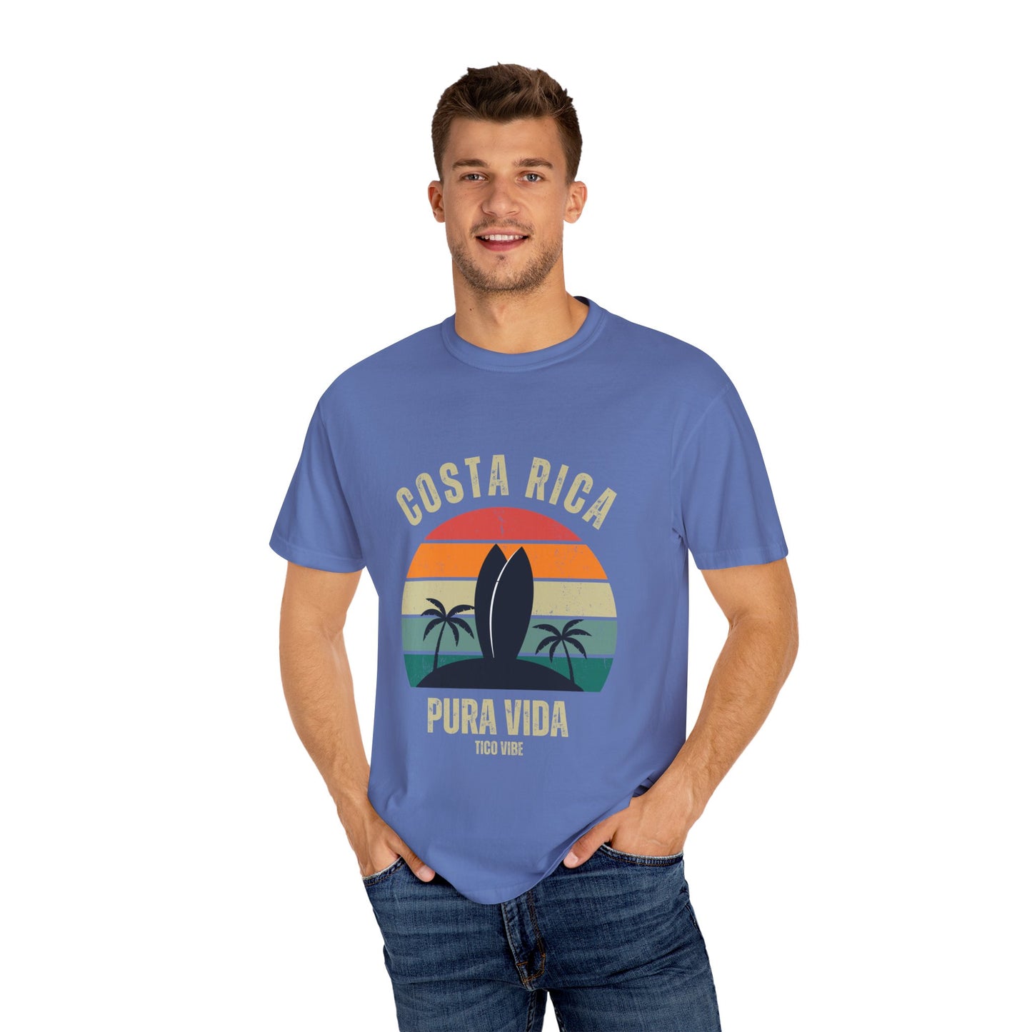 "Costa Rica PV" Unisex Garment-Dyed T-shirt