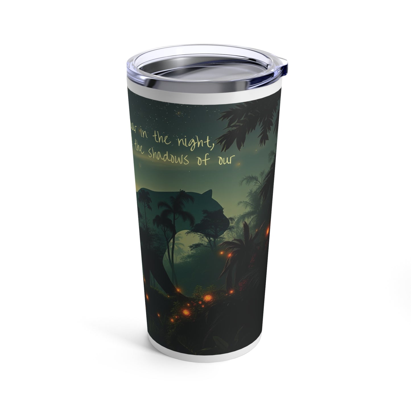 20oz Tumbler - Like a Jaguar in the Night Design