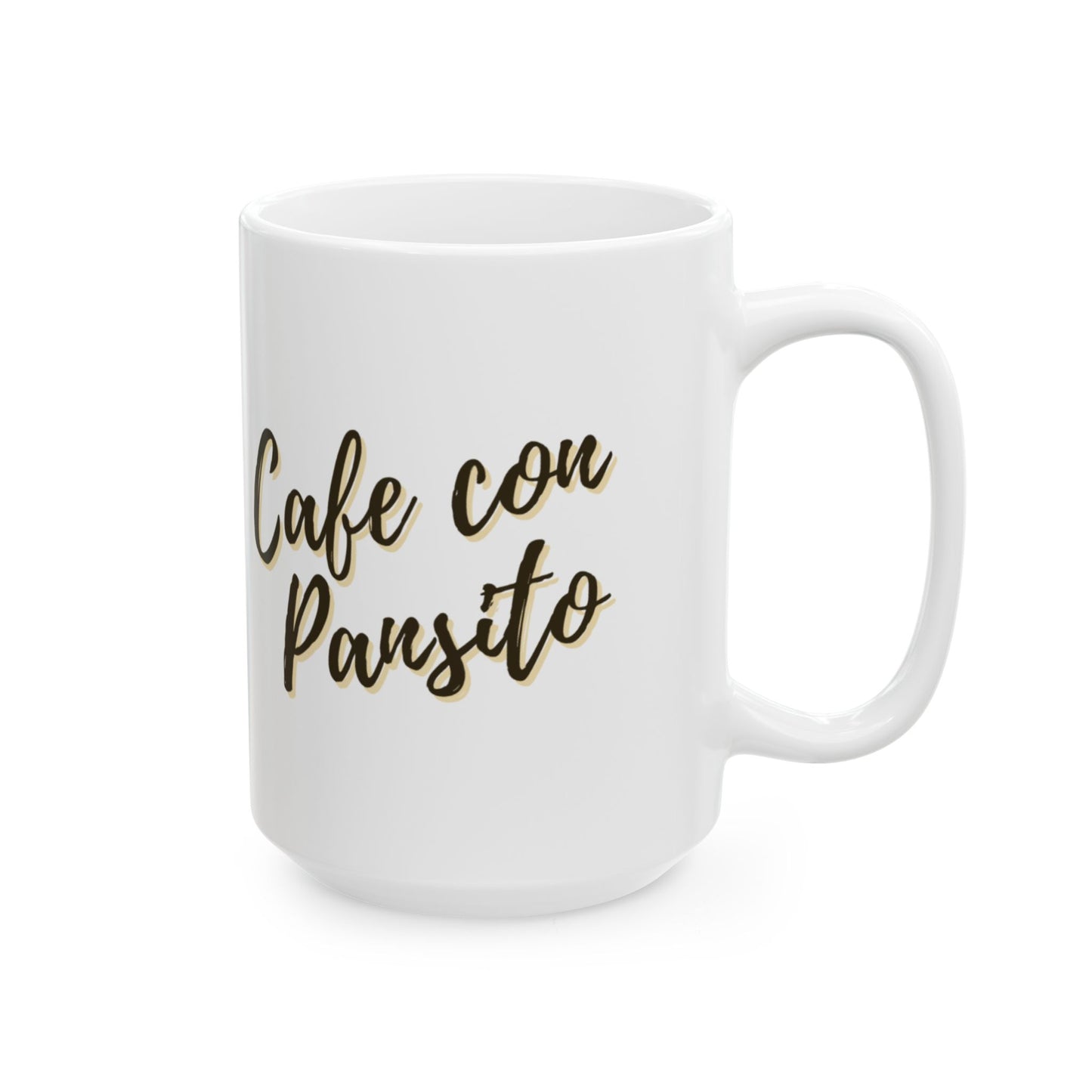 "Cafe con pansito" Ceramic Mug, (11oz, 15oz)