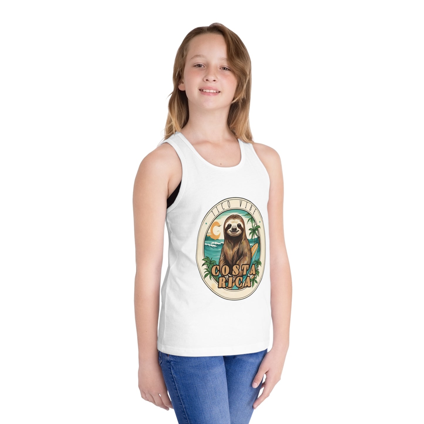 Tico Vibe Sloth Kid's Jersey Tank Top