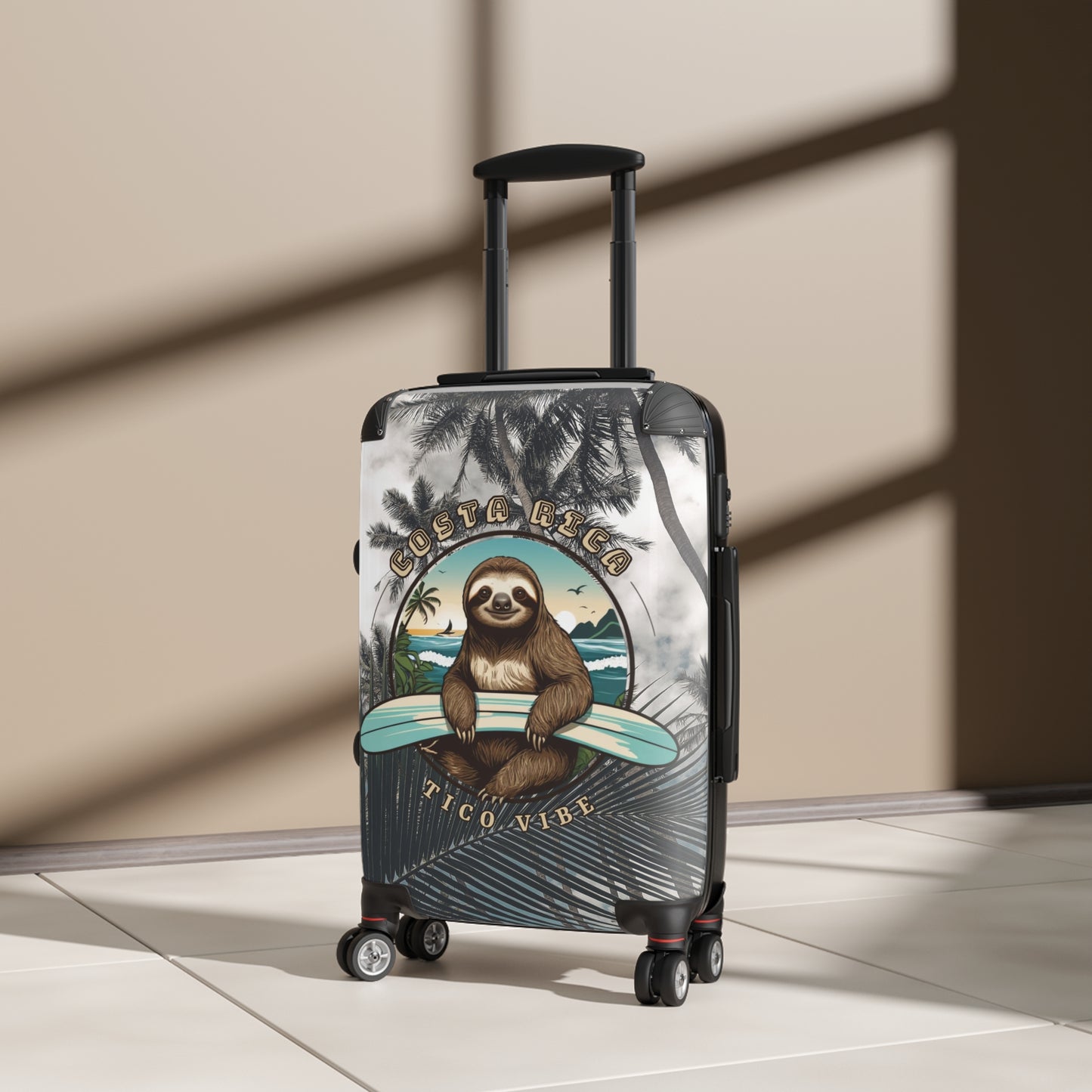 Tico Vibe Surfing Sloth Suitcase