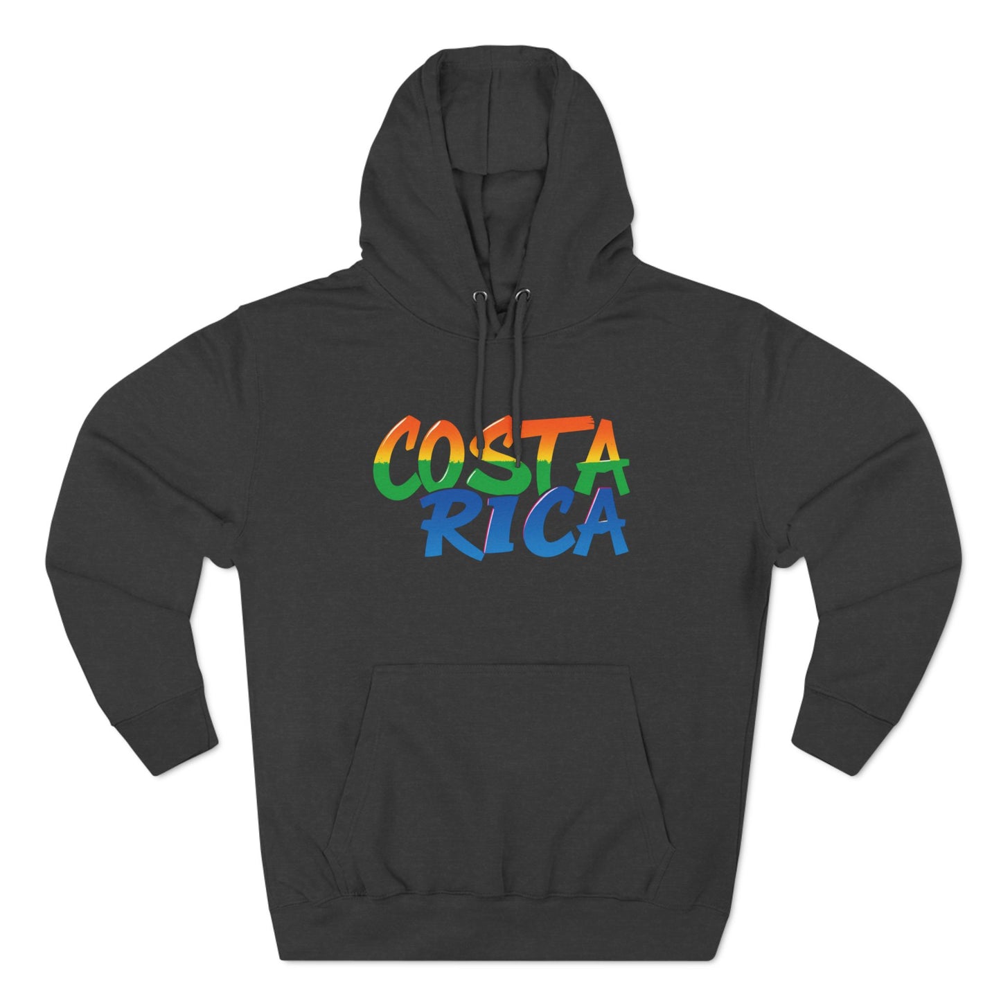 Costa Rica Graffiti Vibes – Three-Panel Fleece Hoodie