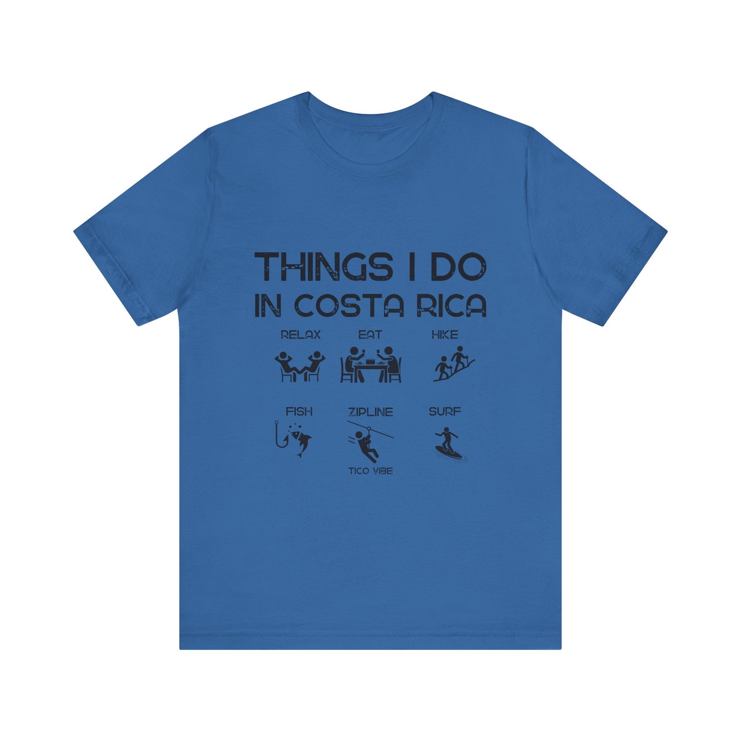 "Things I Do in Costa Rica" Unisex Jersey Short Sleeve Tee