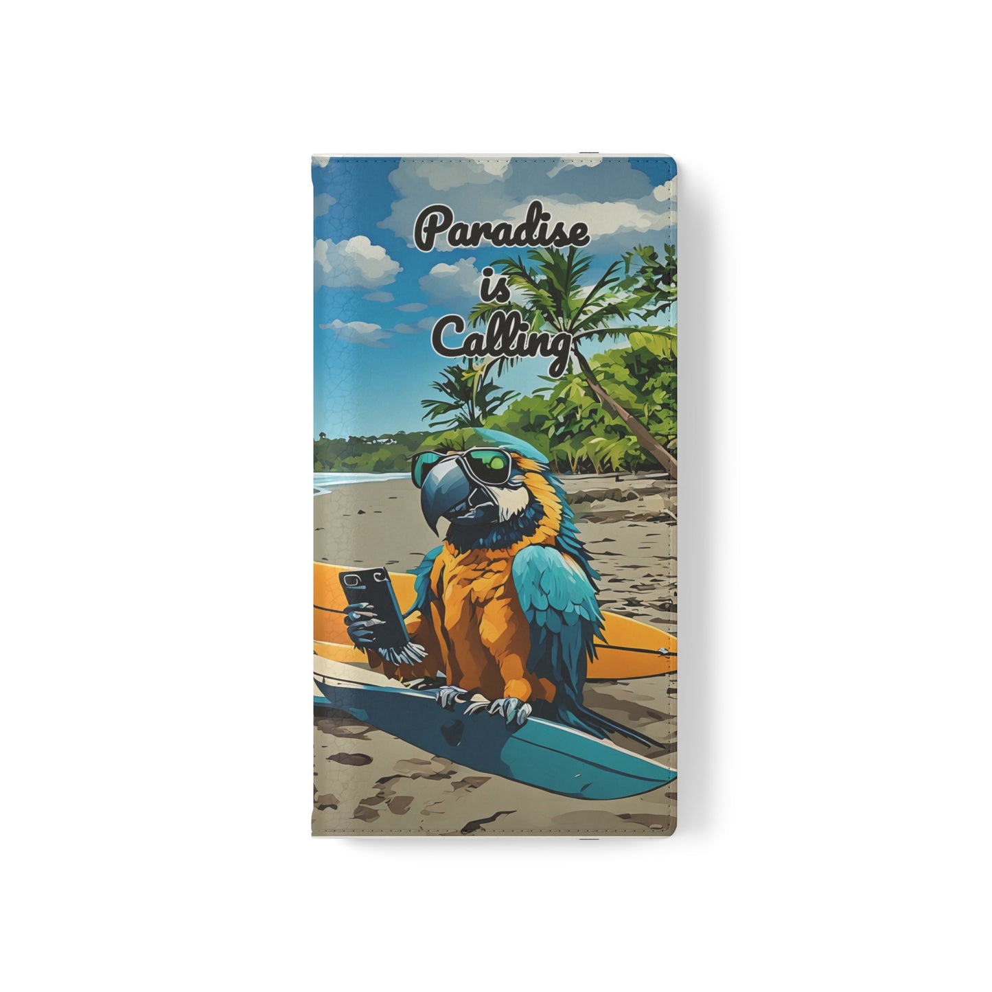 "Paradise is calling" Phone wallet Flip Case