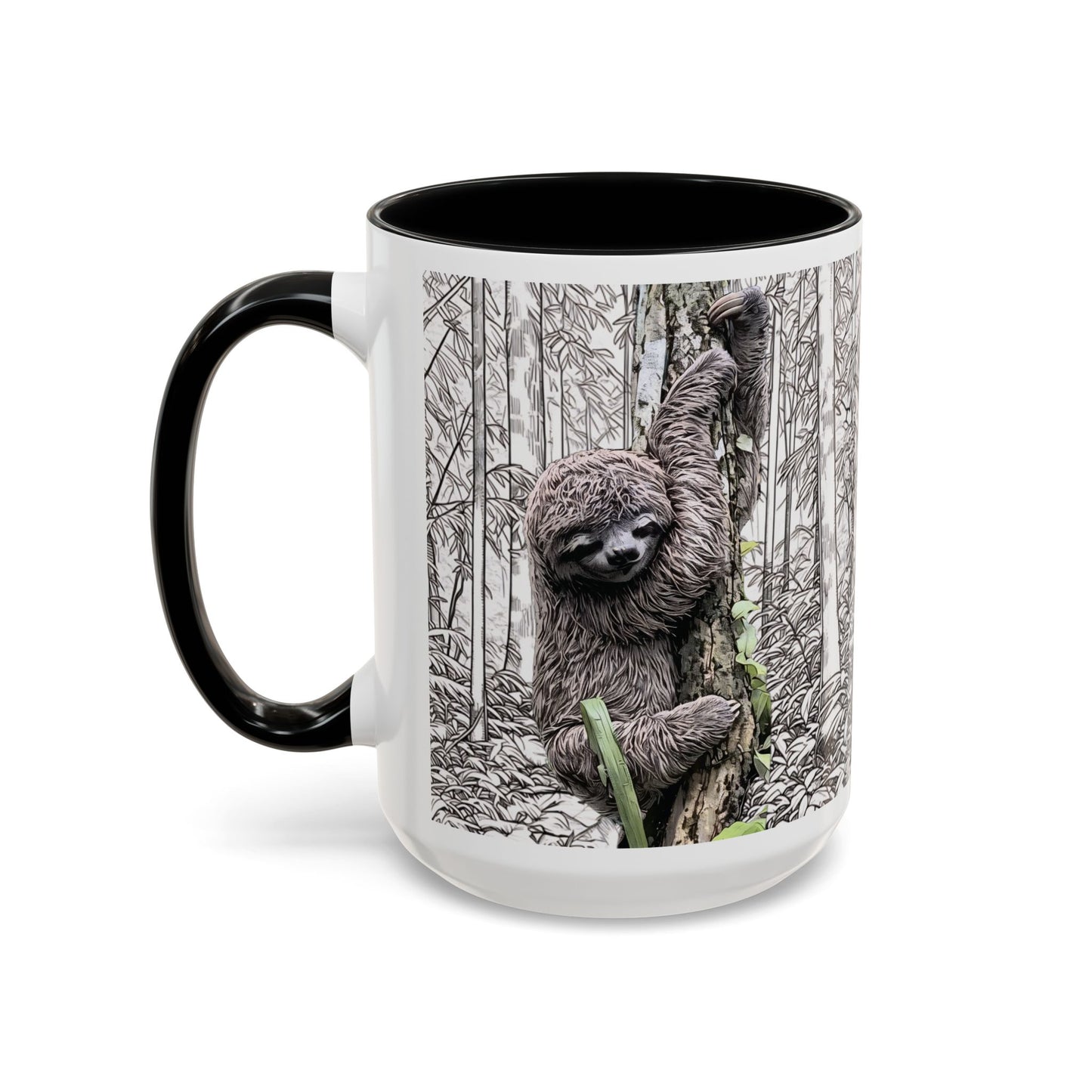 Adorable Baby Sloth Accent Coffee Mug – 11oz & 15oz