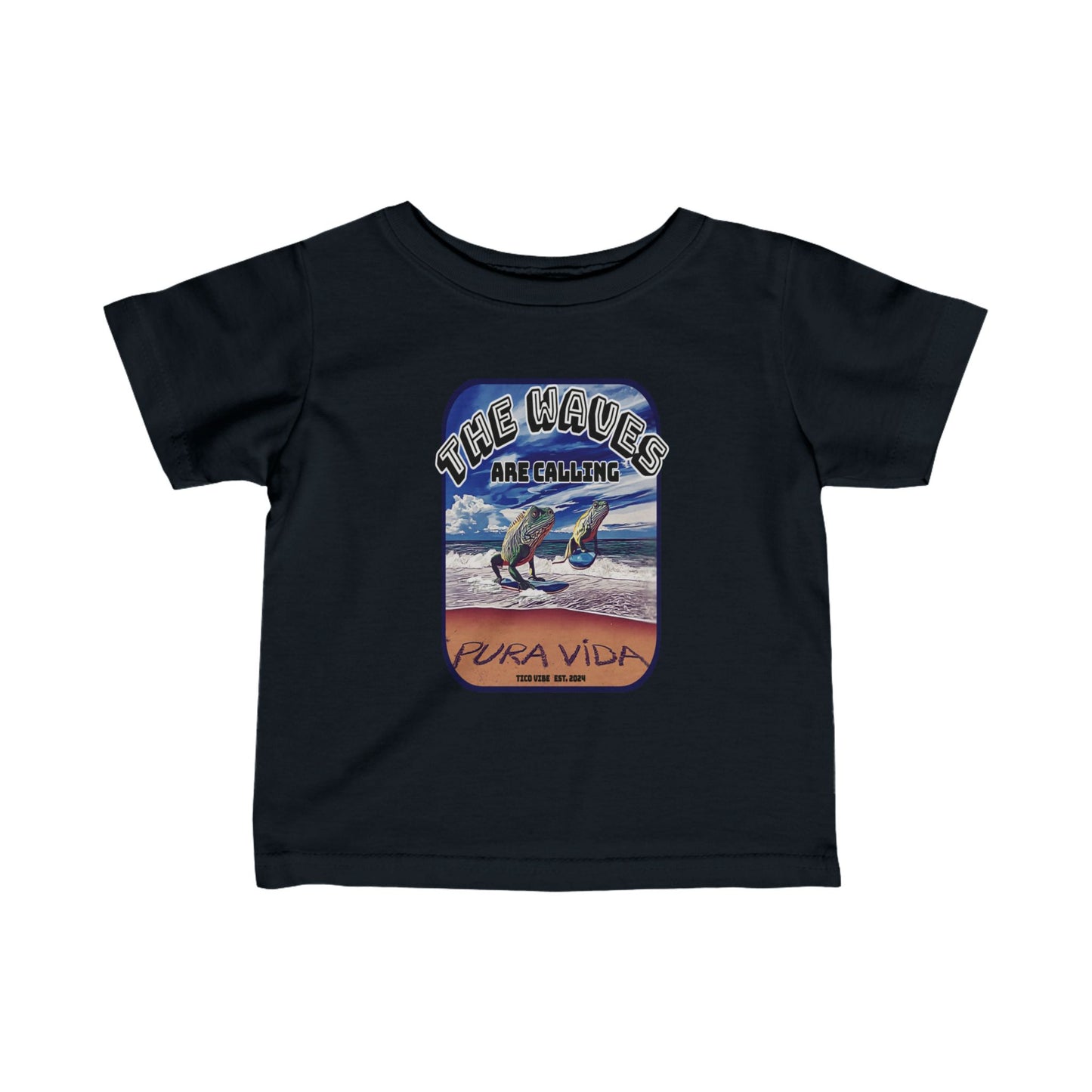 "The waves are calling" Infant Fine Jersey Tee