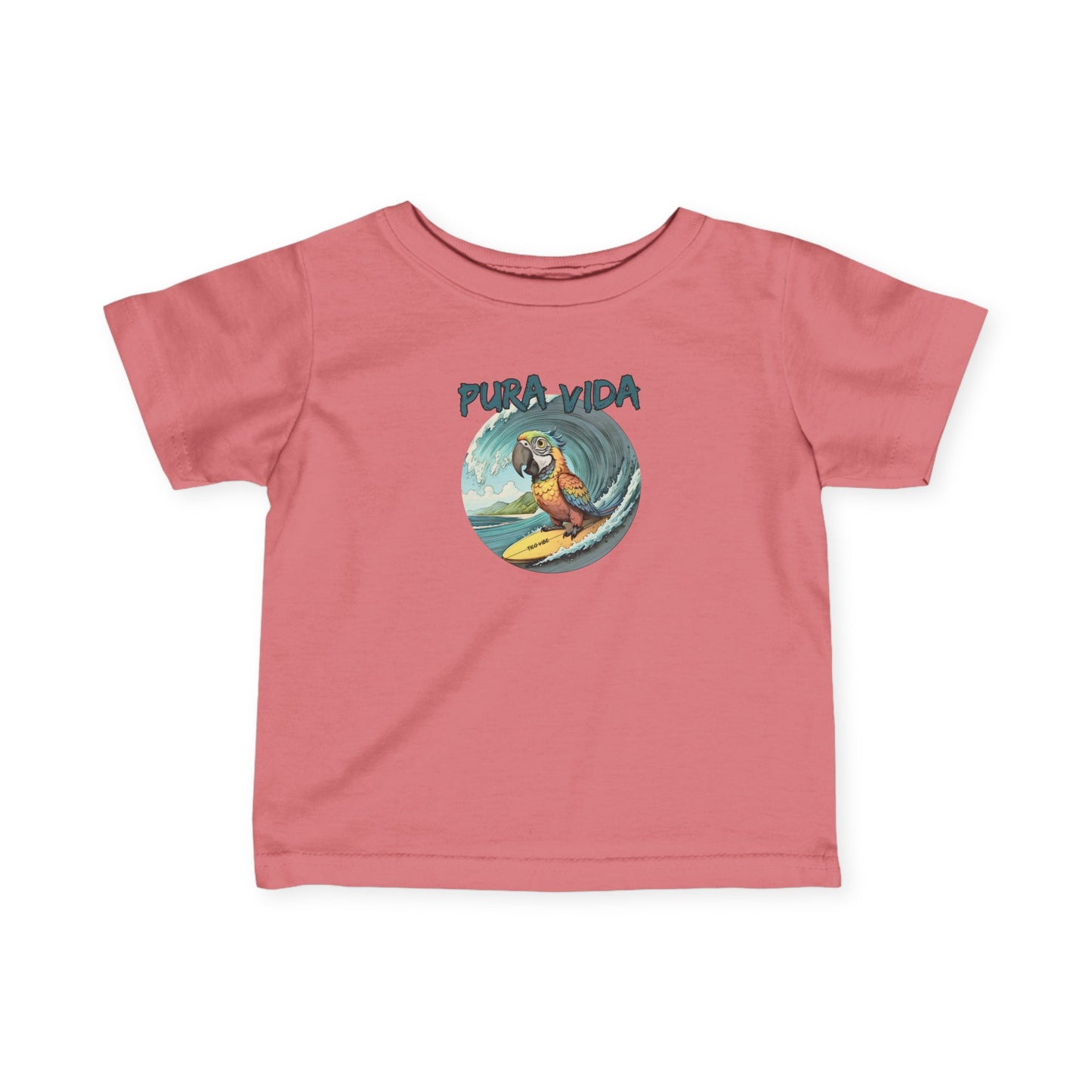 Pura Vida Surfing Macaw Infant Fine Jersey Tee