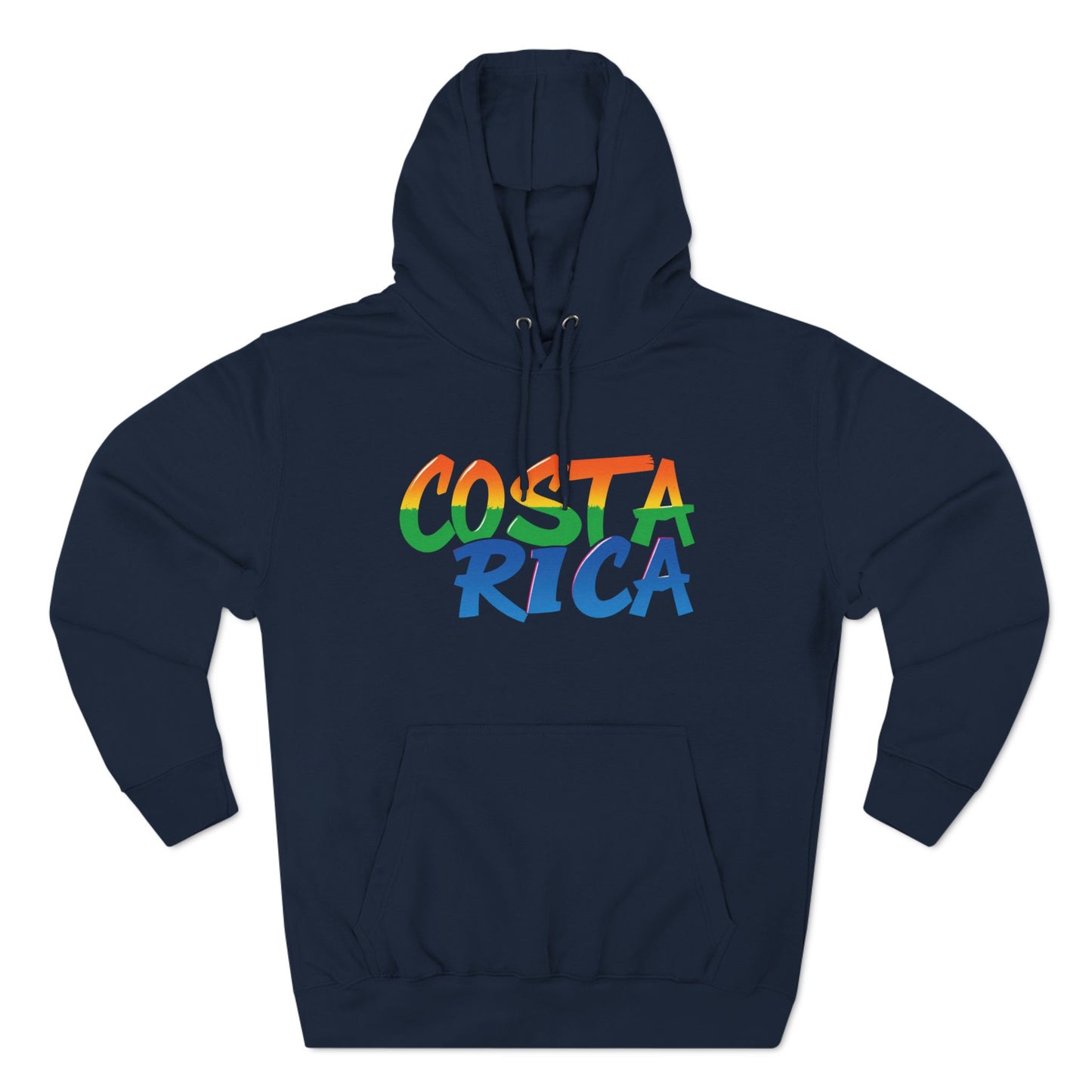 Costa Rica Graffiti Vibes – Three-Panel Fleece Hoodie