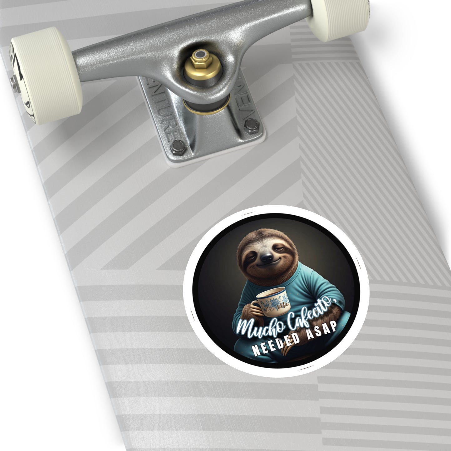 "Mucho cafecito needed ASAP" Round Stickers, Indoor\Outdoor