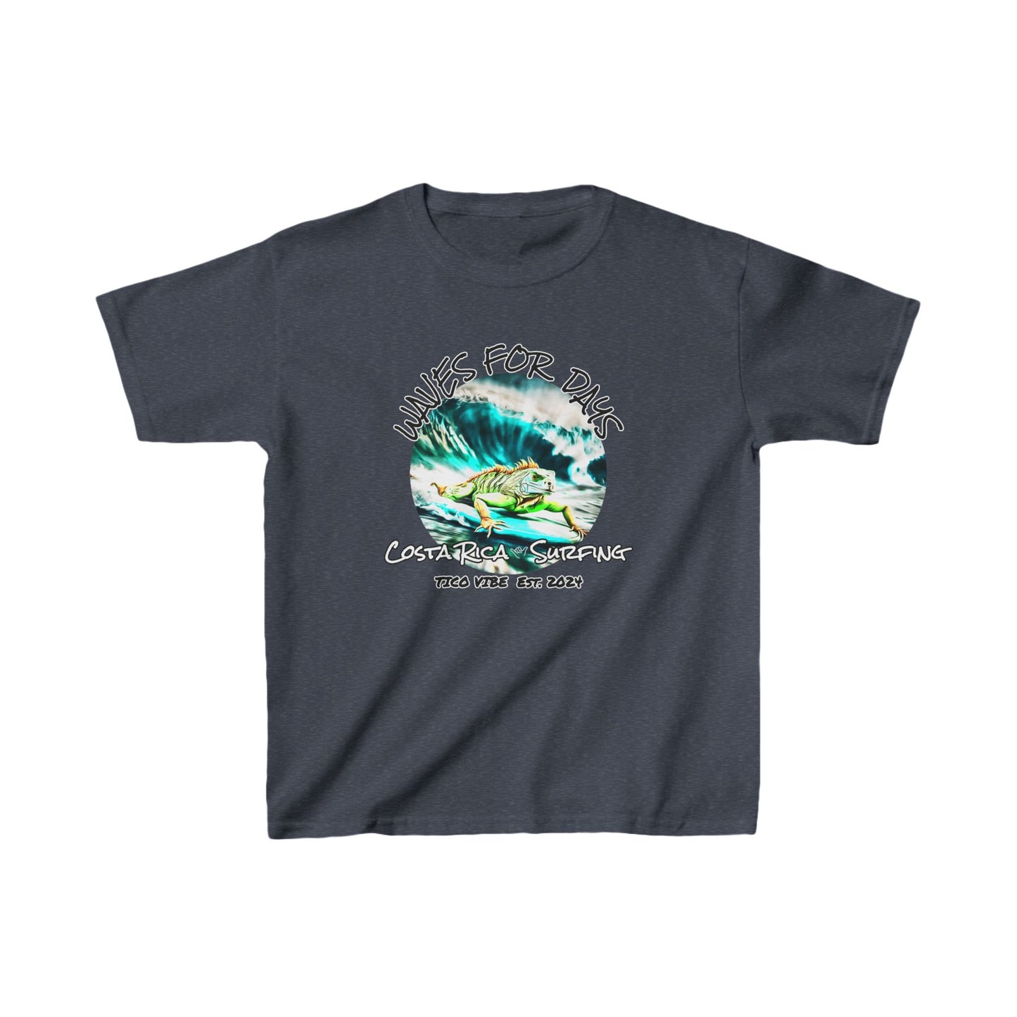 "Waves for days" Kids Heavy Cotton™ Tee