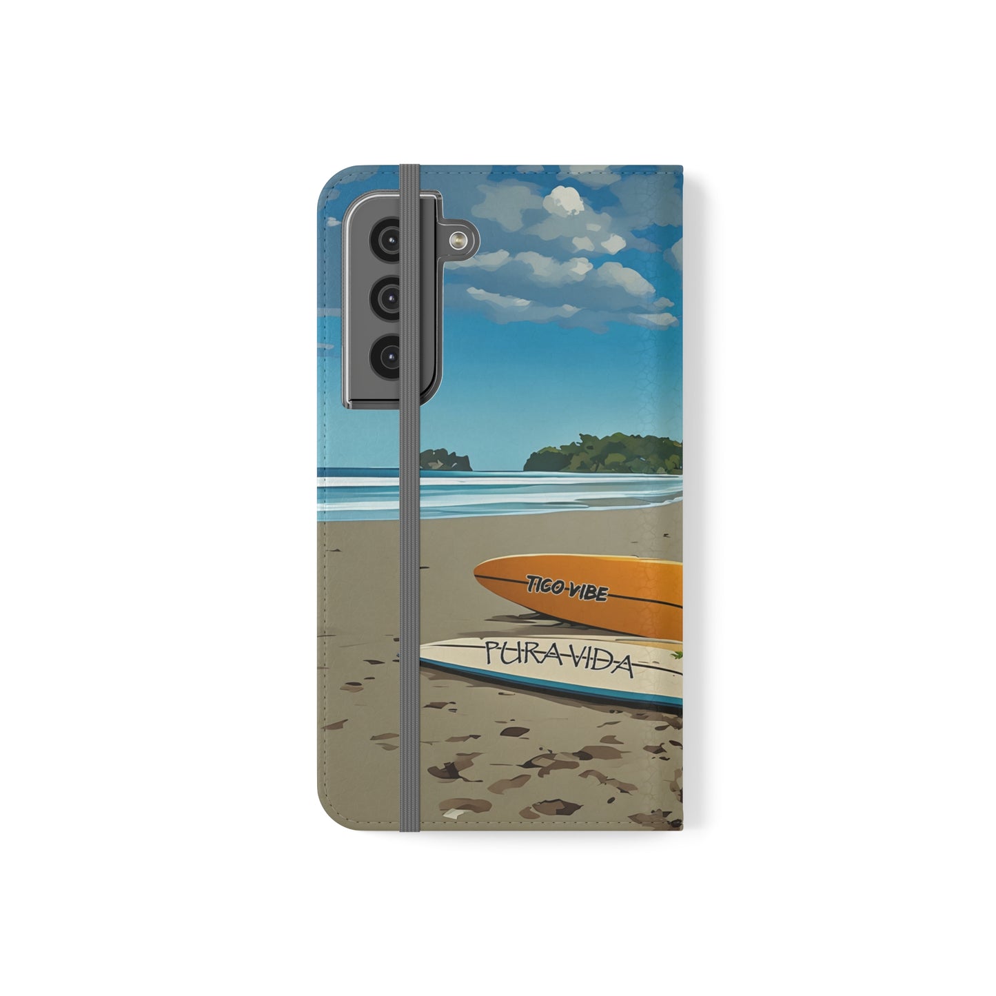 "Paradise is calling" Phone wallet Flip Case
