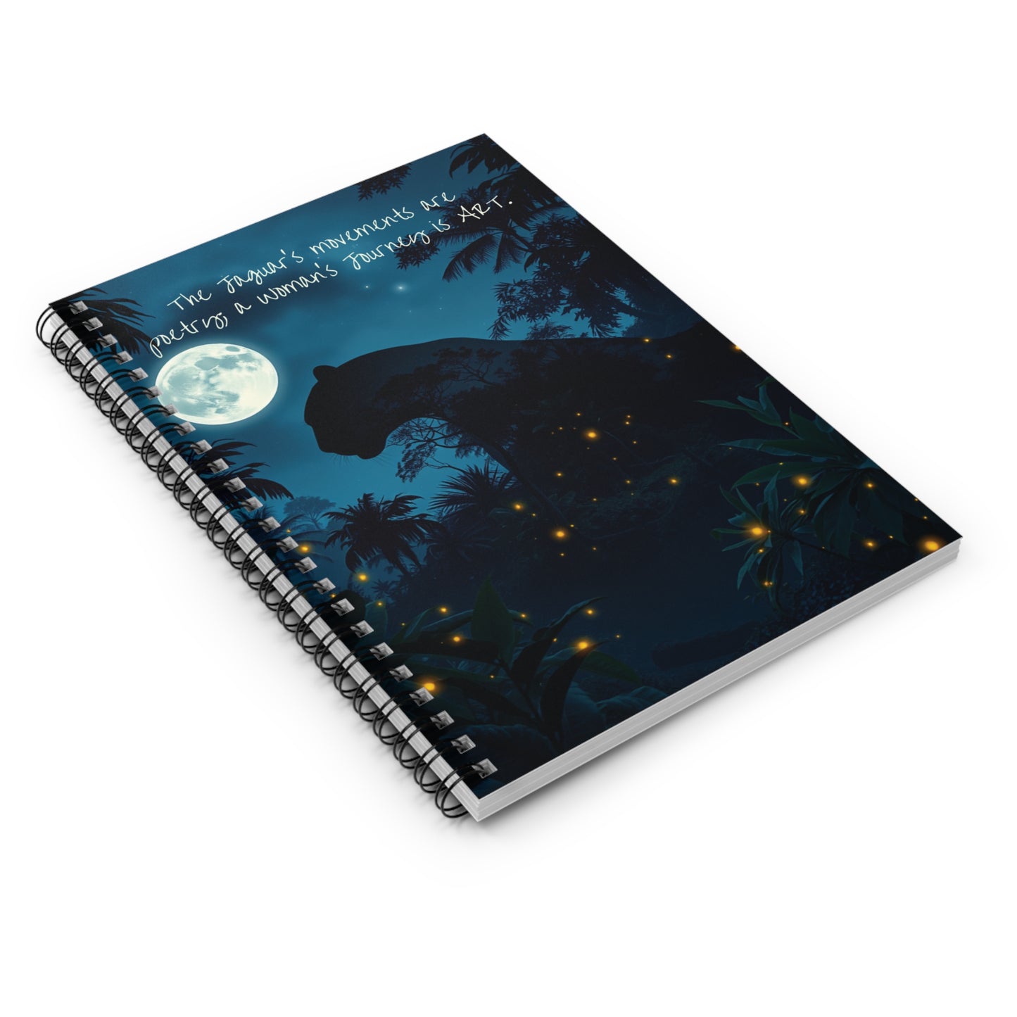 Jaguar Poetry Spiral Notebook - Ruled Line