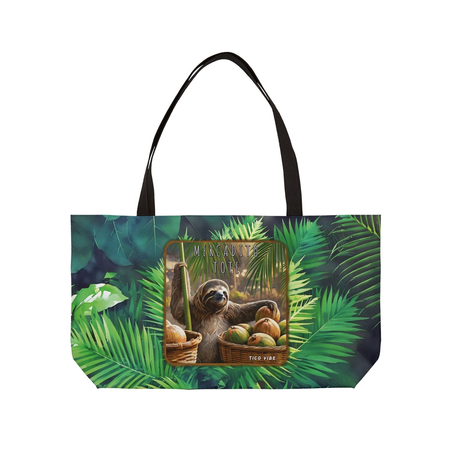 Mercadito Sloth Weekender Tote Bag