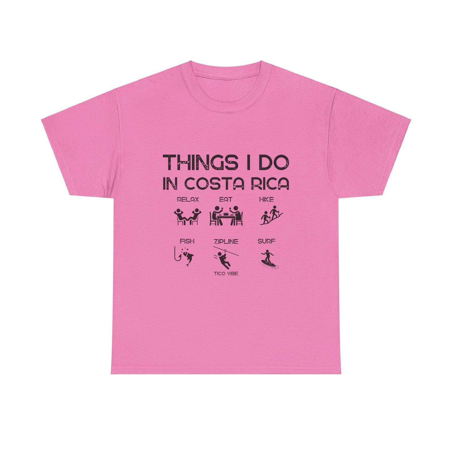 "Things I do in Costa Rica" Unisex Heavy Cotton Tee