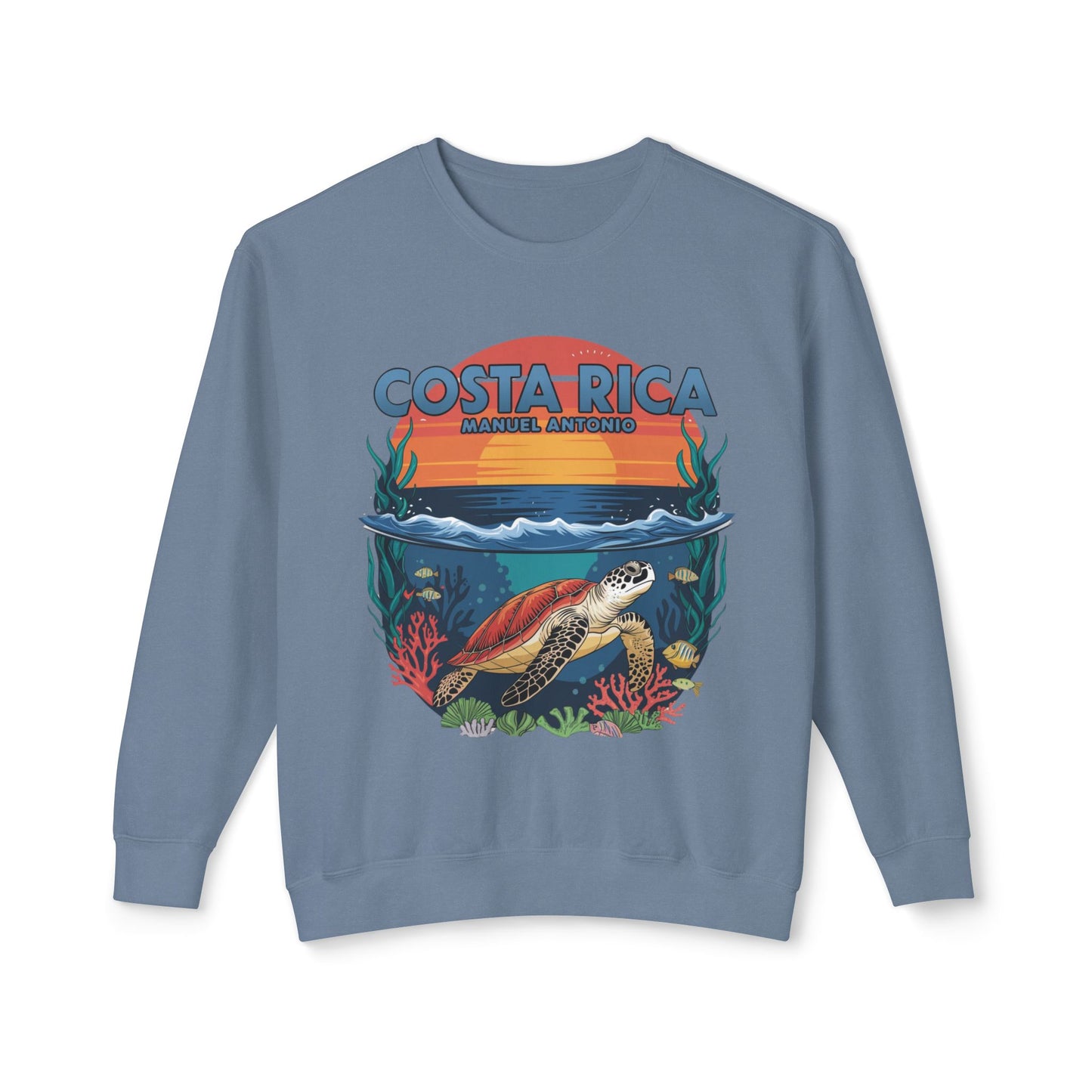 Manuel Antonio Unisex Lightweight Crewneck Sweatshirt – Costa Rica Inspired Comfort