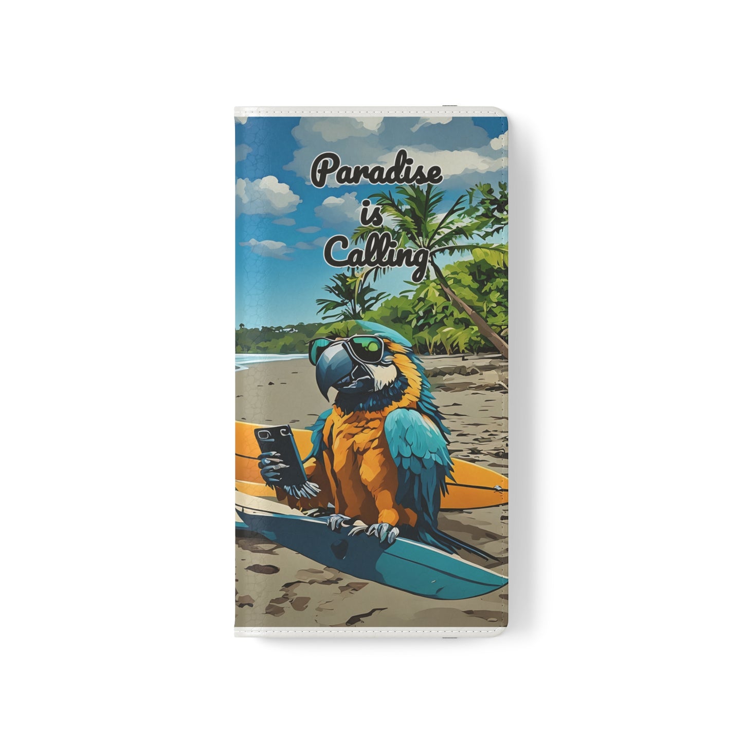 "Paradise is calling" Phone wallet Flip Case