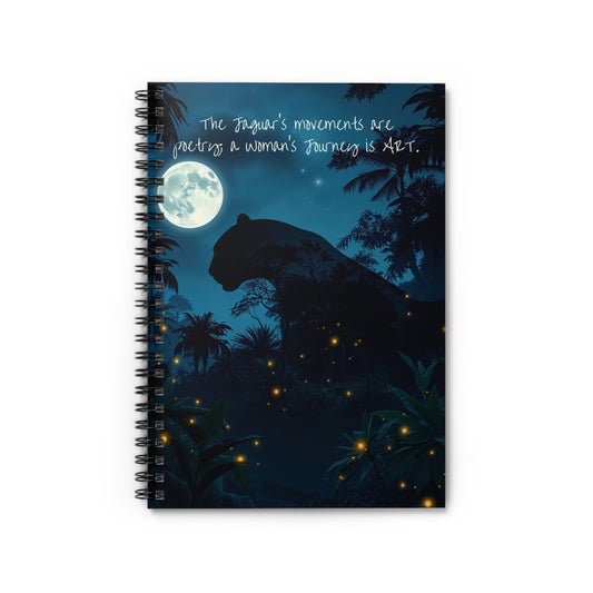 Jaguar Poetry Spiral Notebook - Ruled Line