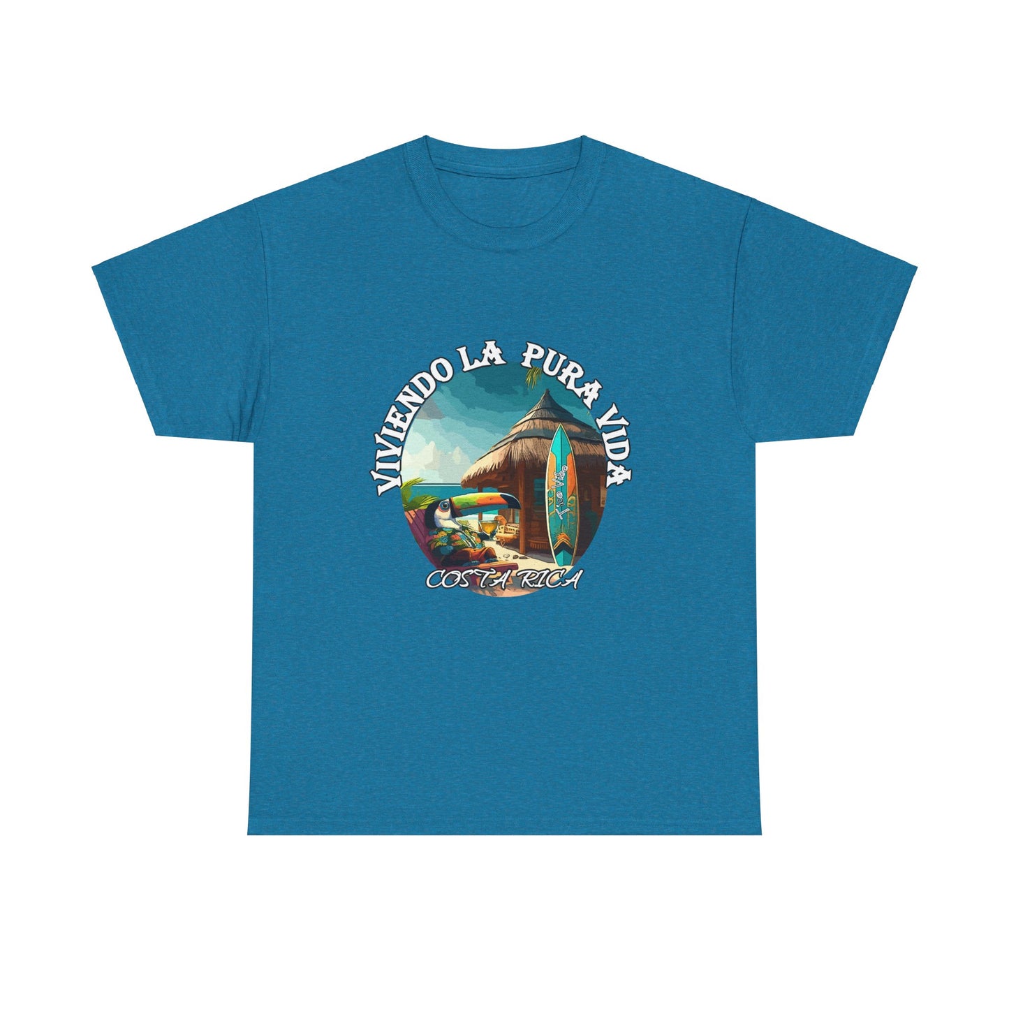 "Viviendo la Pura Vida" Unisex Heavy Cotton Tee