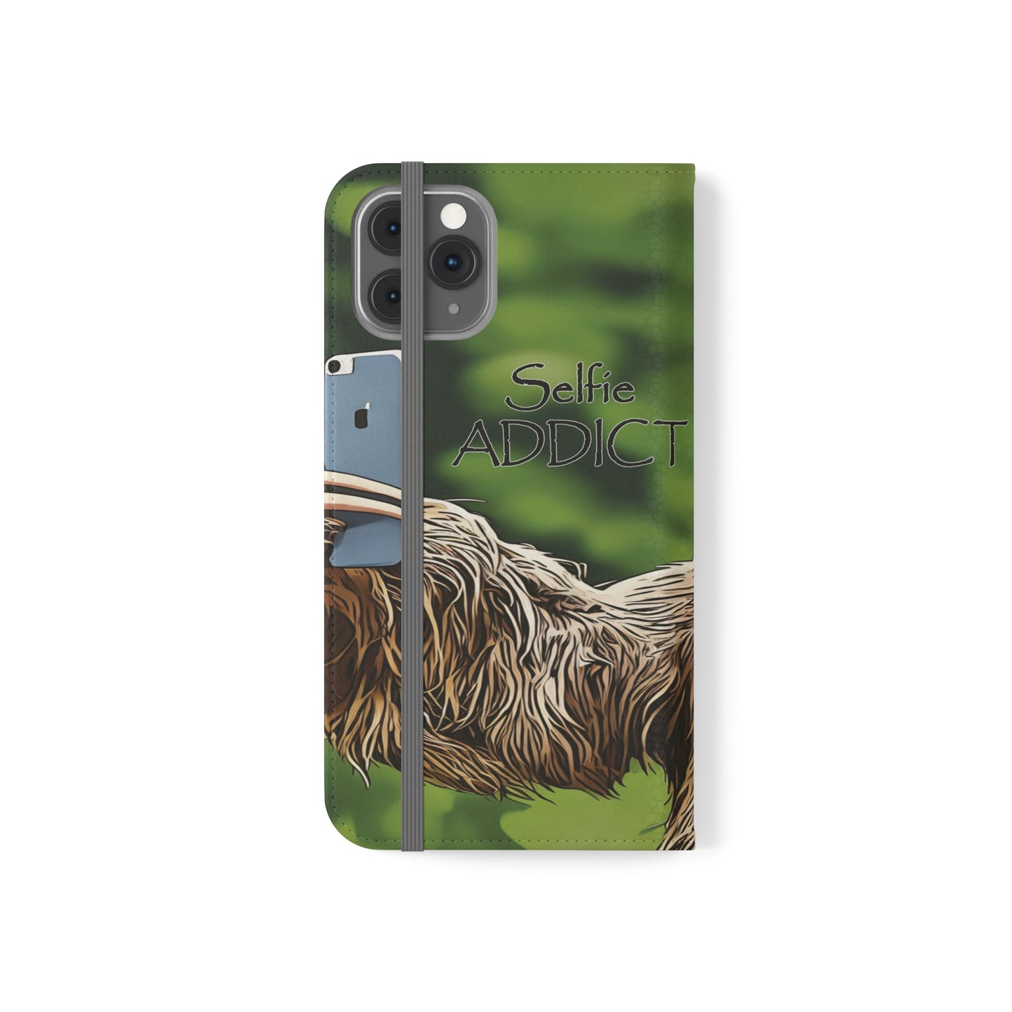 "Selfie Addict Sloth" Flip Cases
