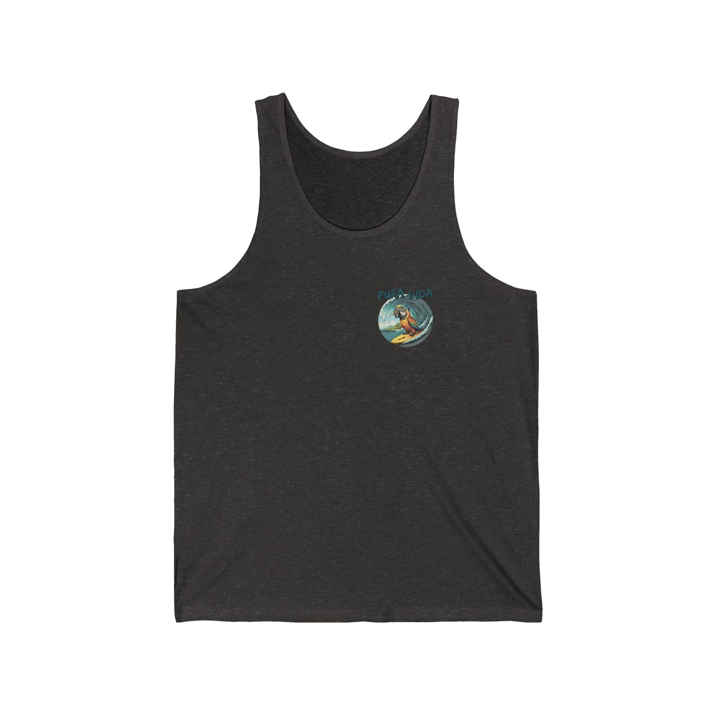 Pura Vida Surfing Macaw Unisex Jersey Tank