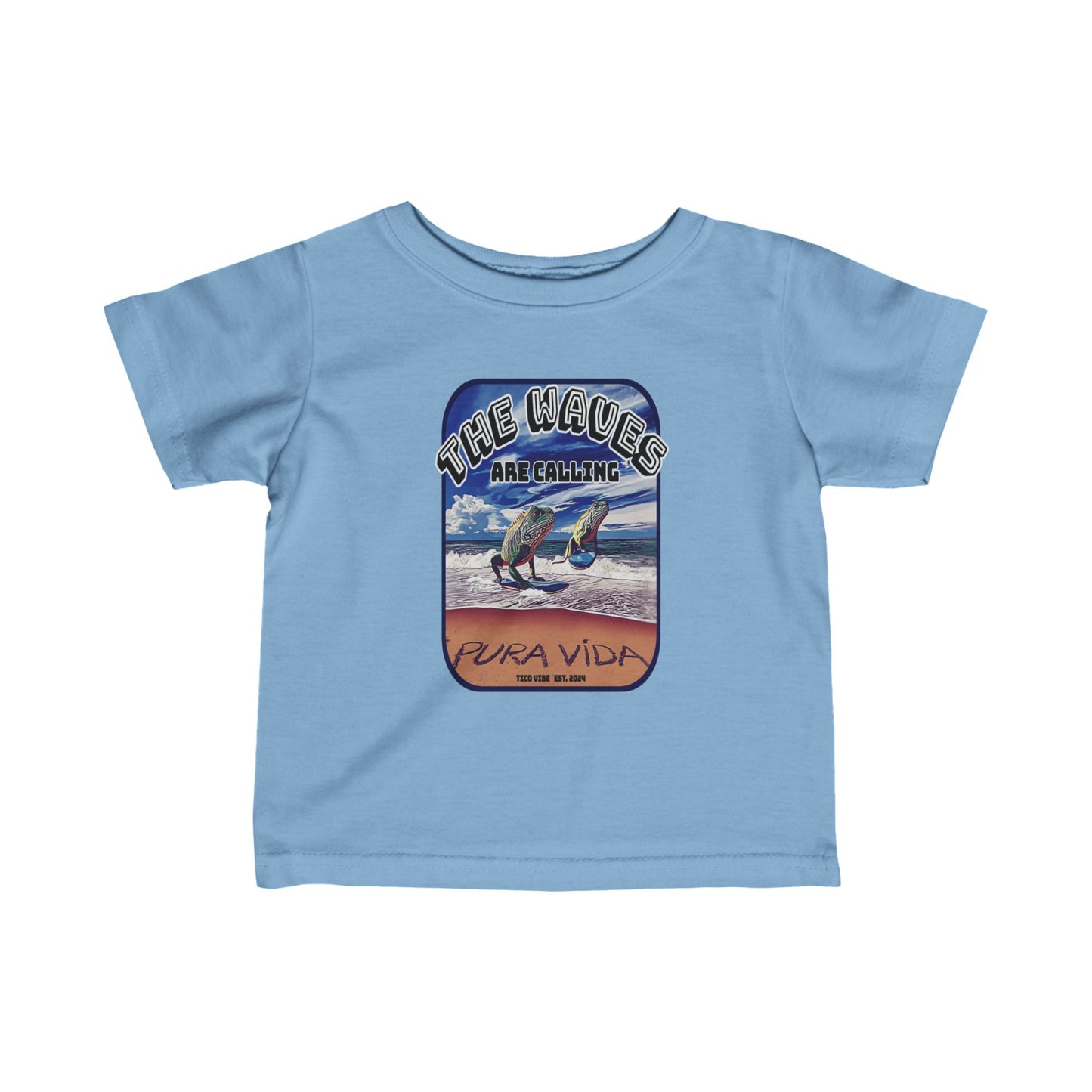 "The waves are calling" Infant Fine Jersey Tee
