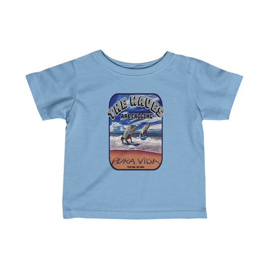 "The waves are calling" Infant Fine Jersey Tee