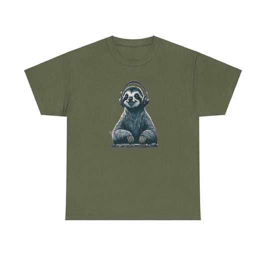 DJ Sloth Vibes – Unisex Heavy Cotton Tee