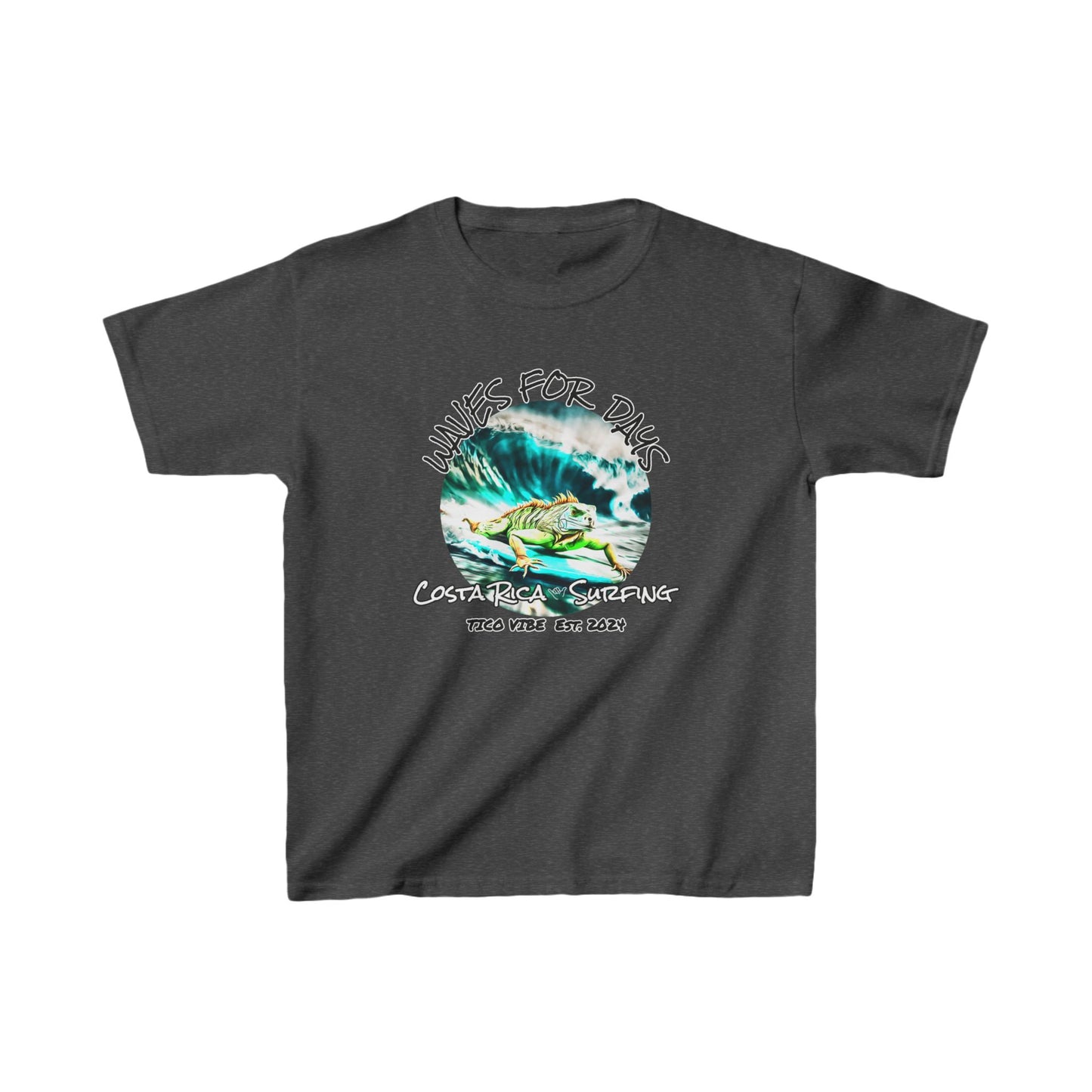"Waves for days" Kids Heavy Cotton™ Tee