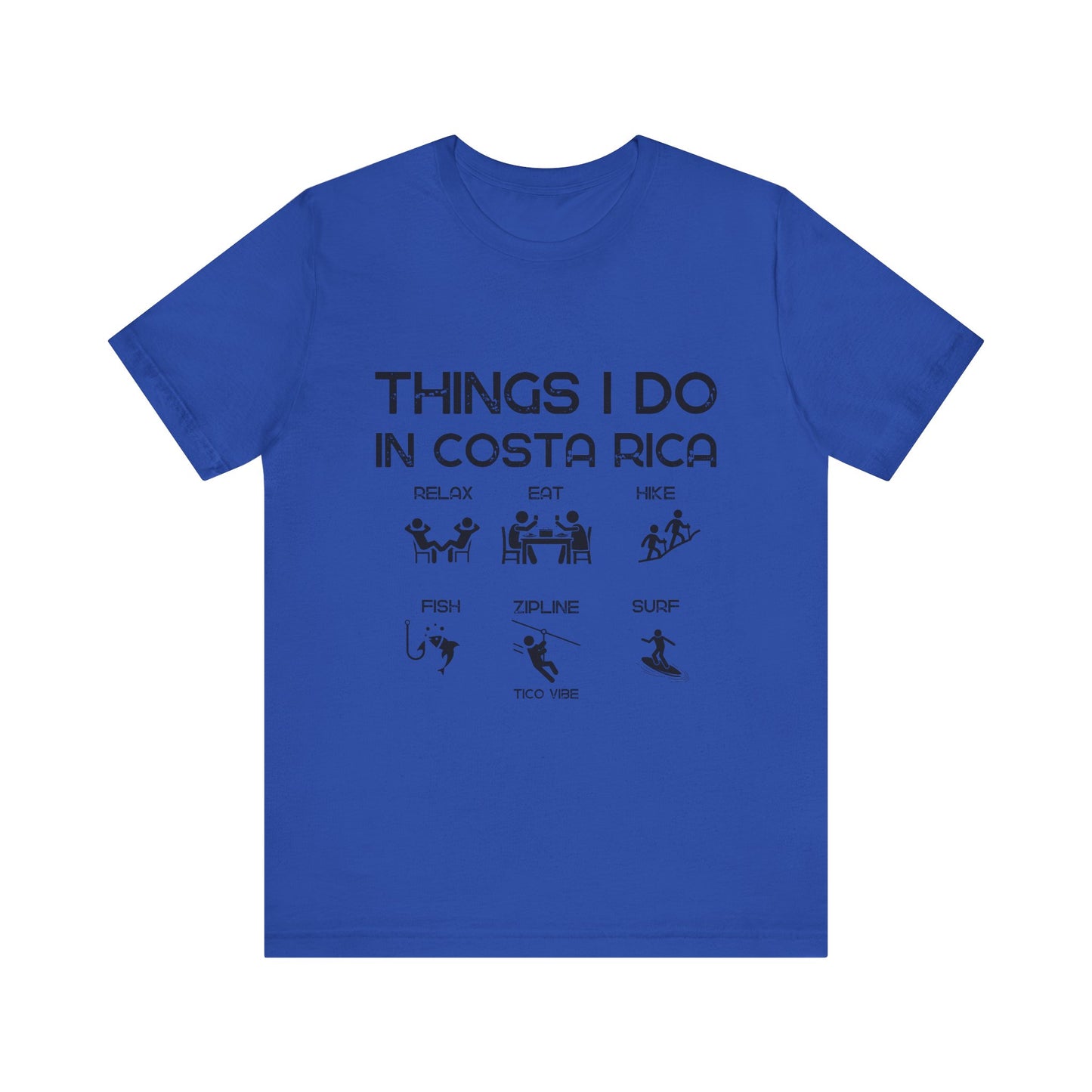 "Things I Do in Costa Rica" Unisex Jersey Short Sleeve Tee