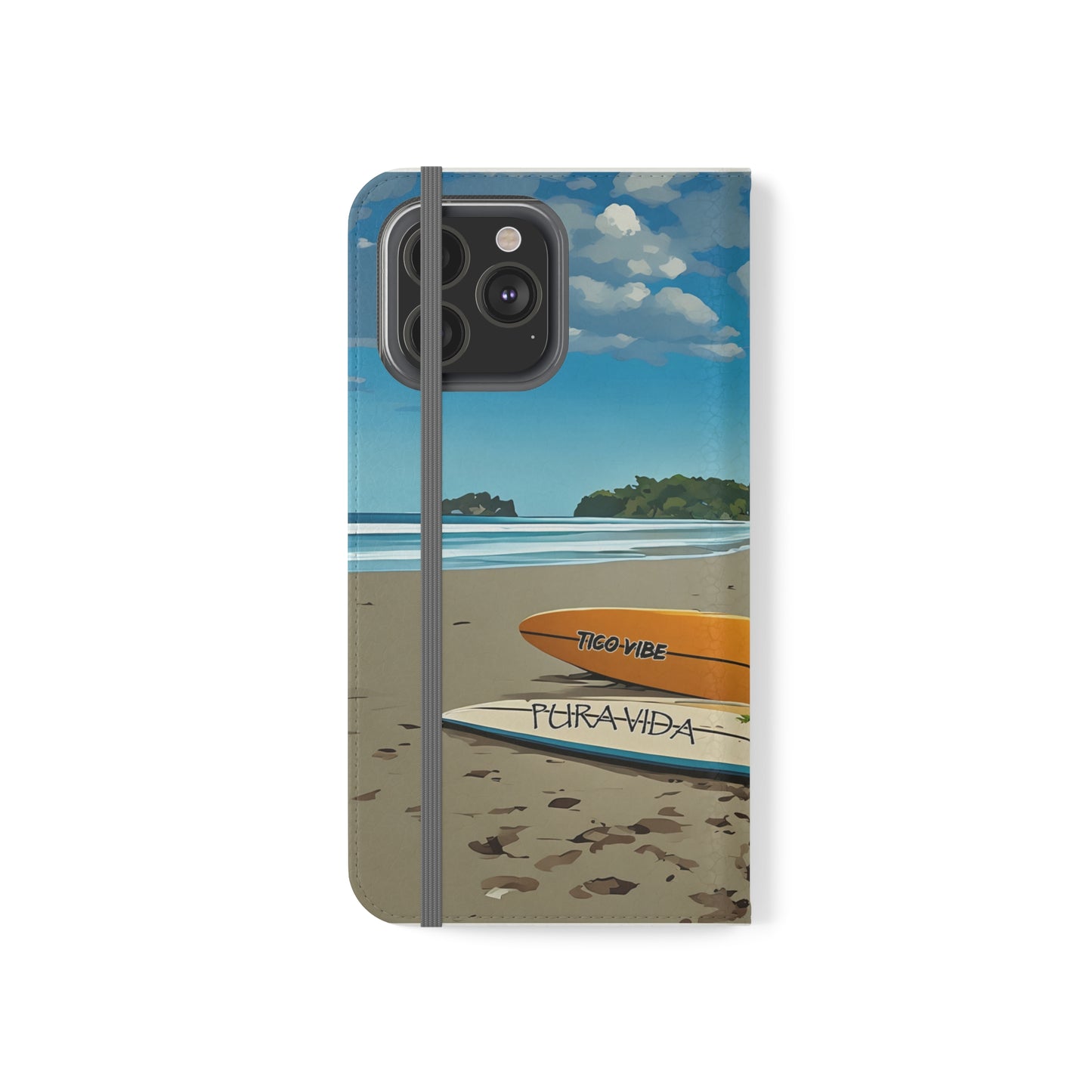 "Paradise is calling" Phone wallet Flip Case