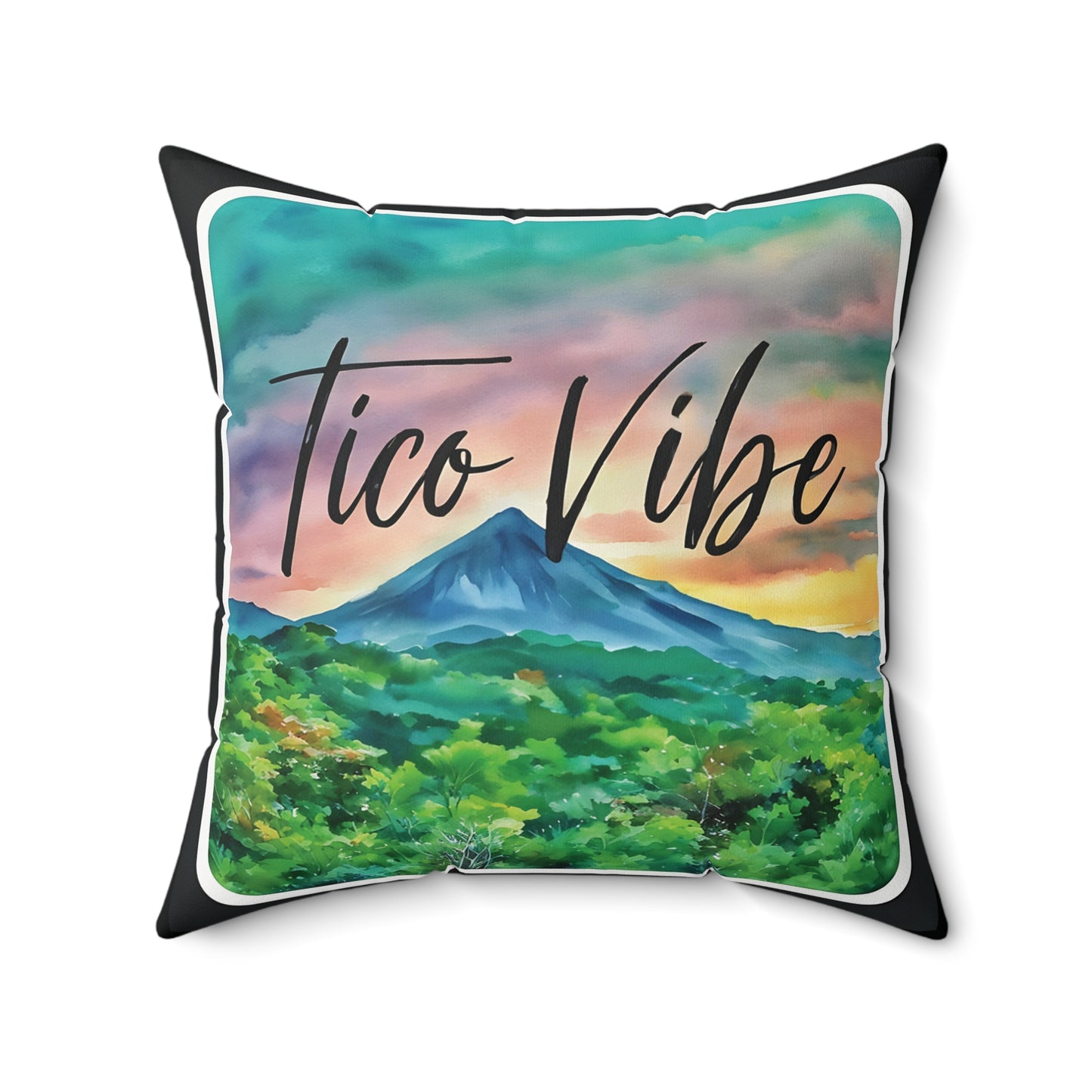 "Tico Vibe" Spun Polyester Square Pillow