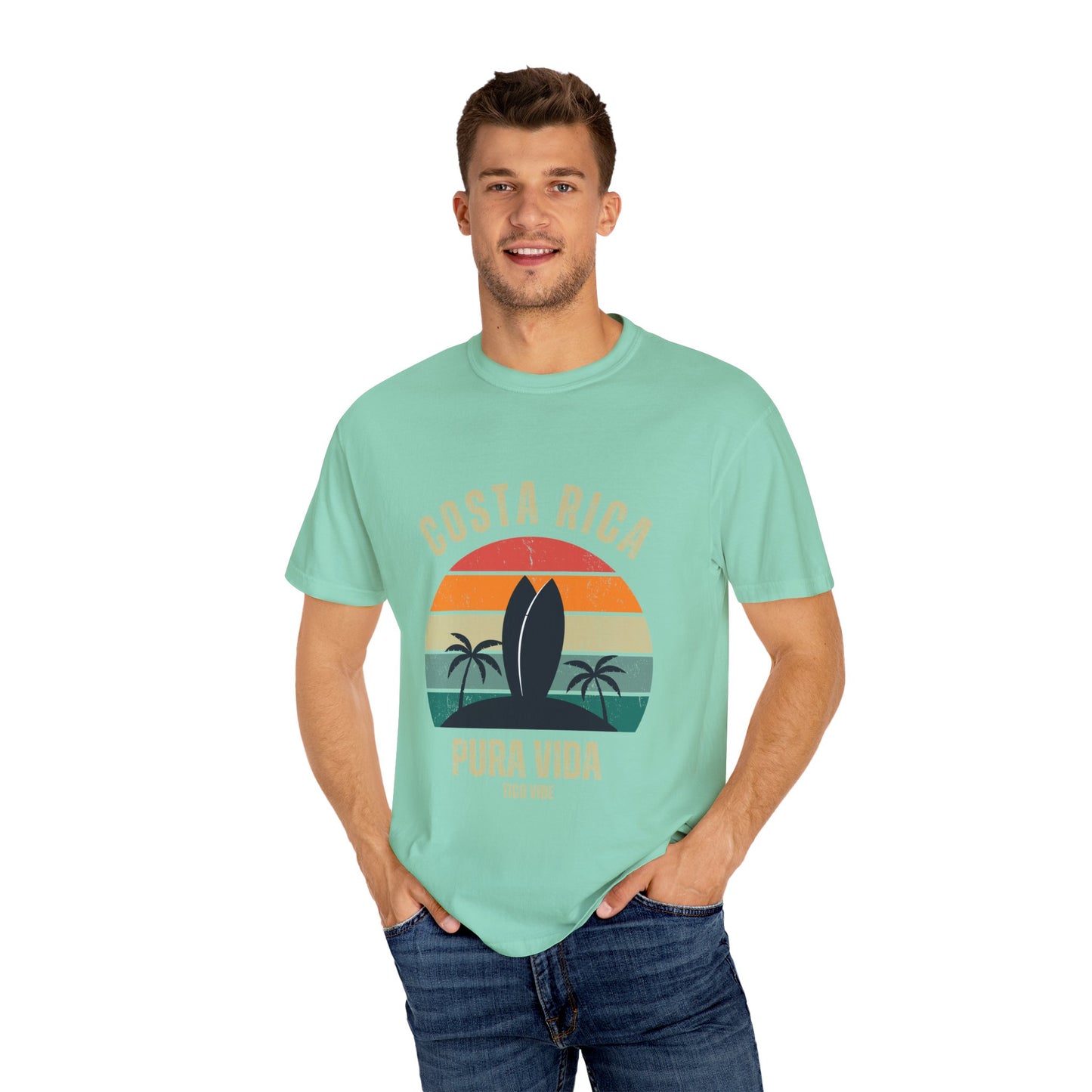 "Costa Rica PV" Unisex Garment-Dyed T-shirt