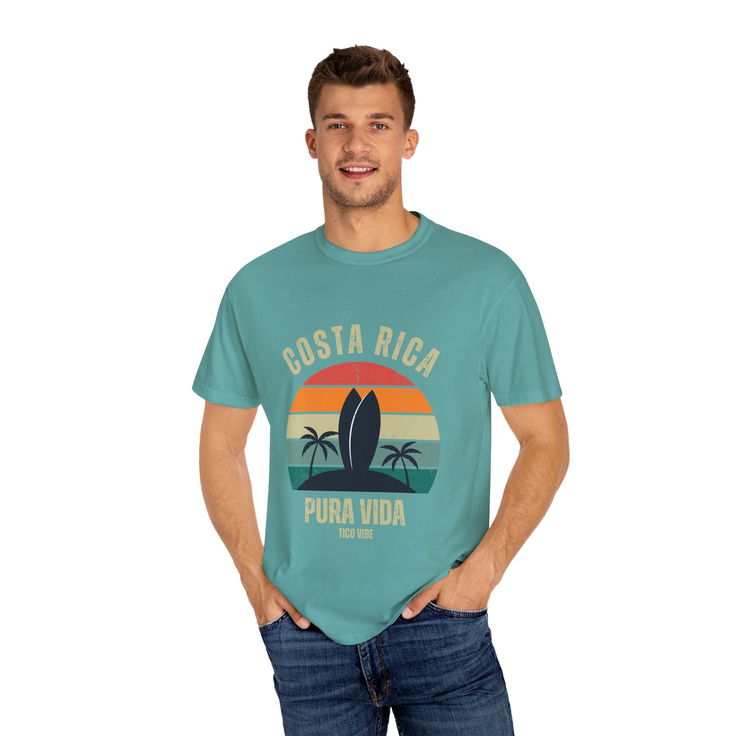 "Costa Rica PV" Unisex Garment-Dyed T-shirt