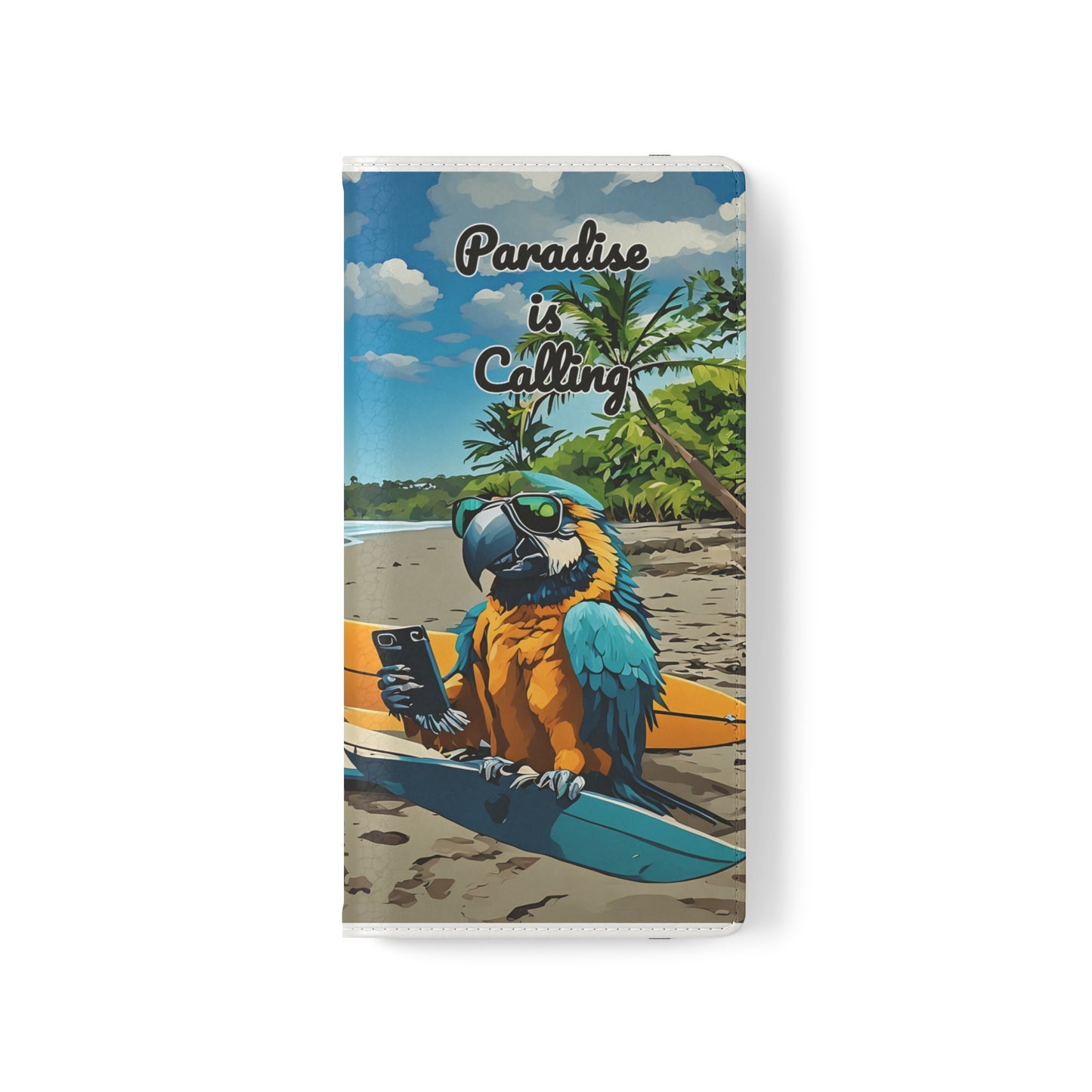 "Paradise is calling" Phone wallet Flip Case