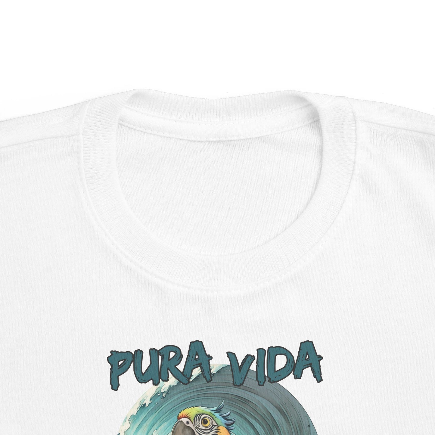 Pura Vida Surfing Macaw Toddler's Fine Jersey Tee