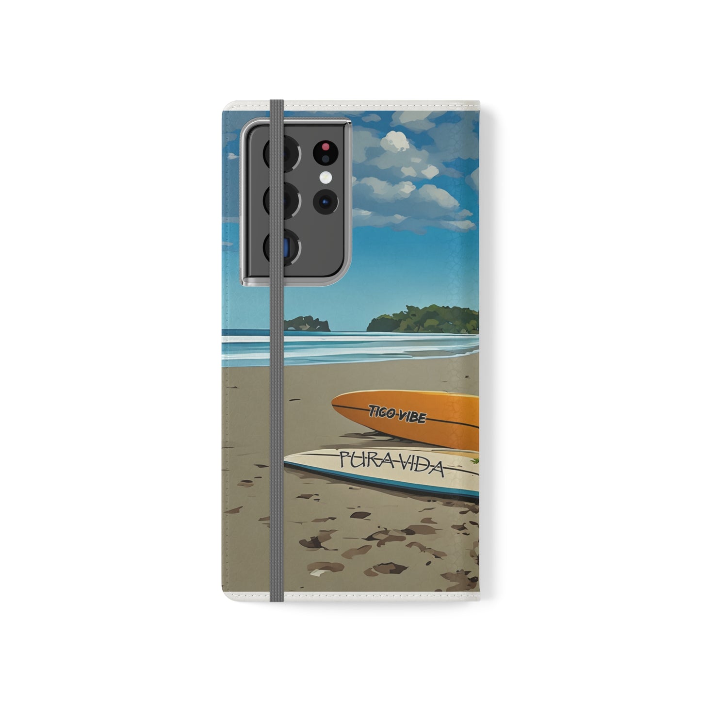 "Paradise is calling" Phone wallet Flip Case