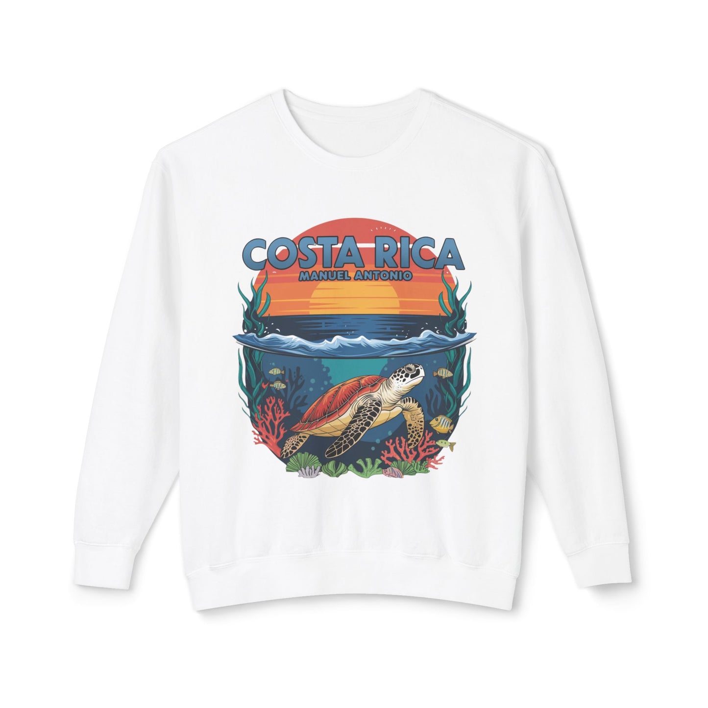 Manuel Antonio Unisex Lightweight Crewneck Sweatshirt – Costa Rica Inspired Comfort