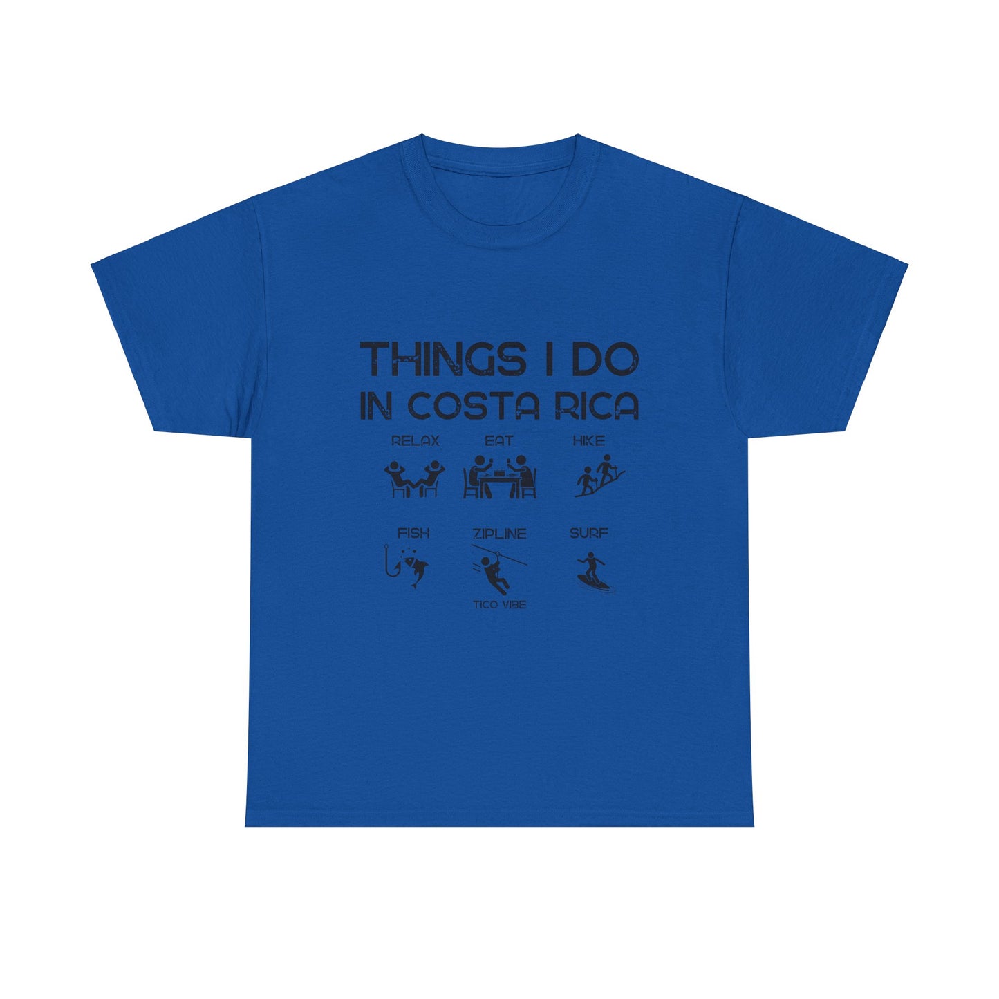 "Things I do in Costa Rica" Unisex Heavy Cotton Tee