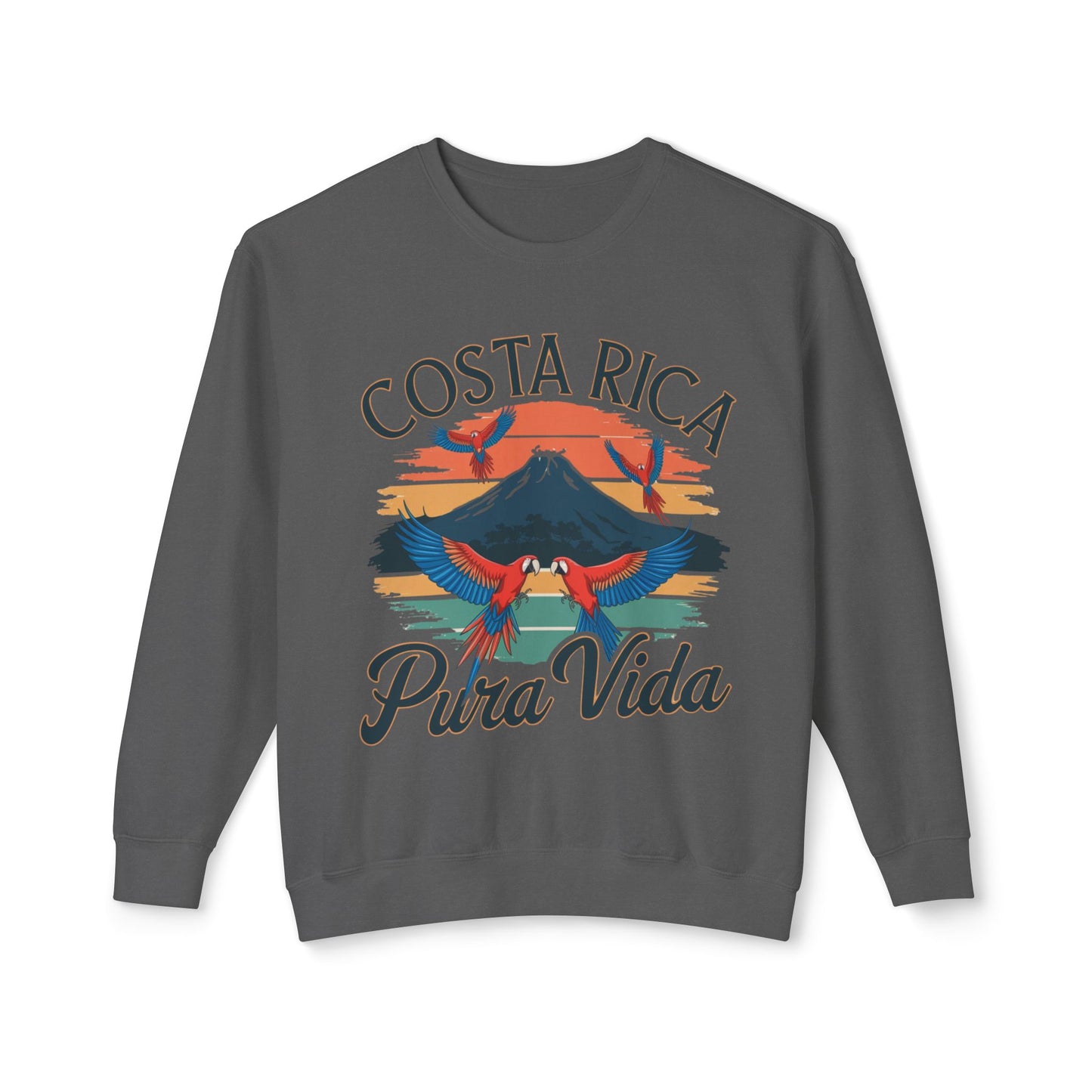 "Costa Rica Pura Vida" Unisex Lightweight Crewneck Sweatshirt