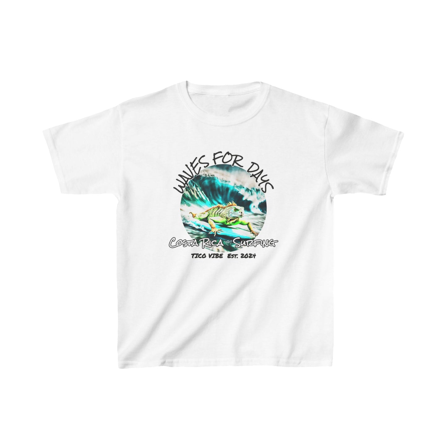 "Waves for days" Kids Heavy Cotton™ Tee