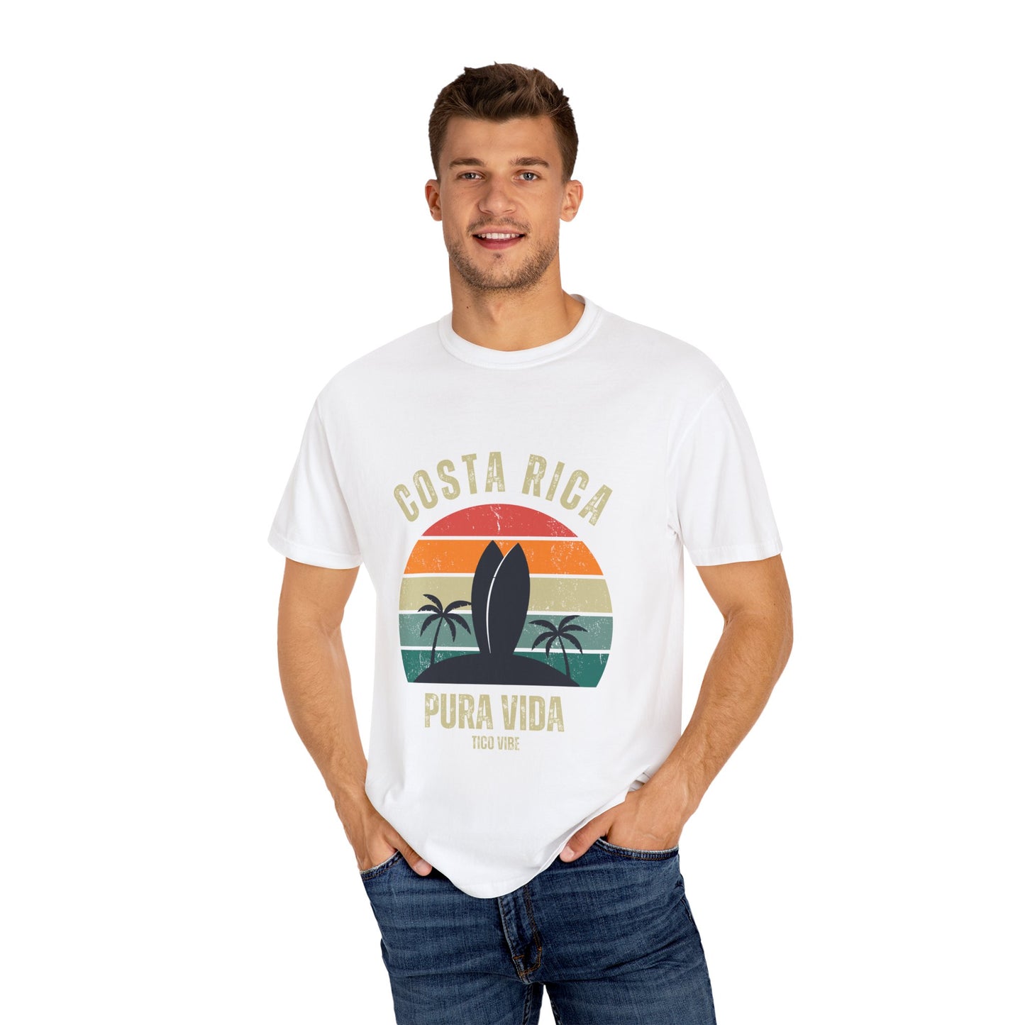 "Costa Rica PV" Unisex Garment-Dyed T-shirt