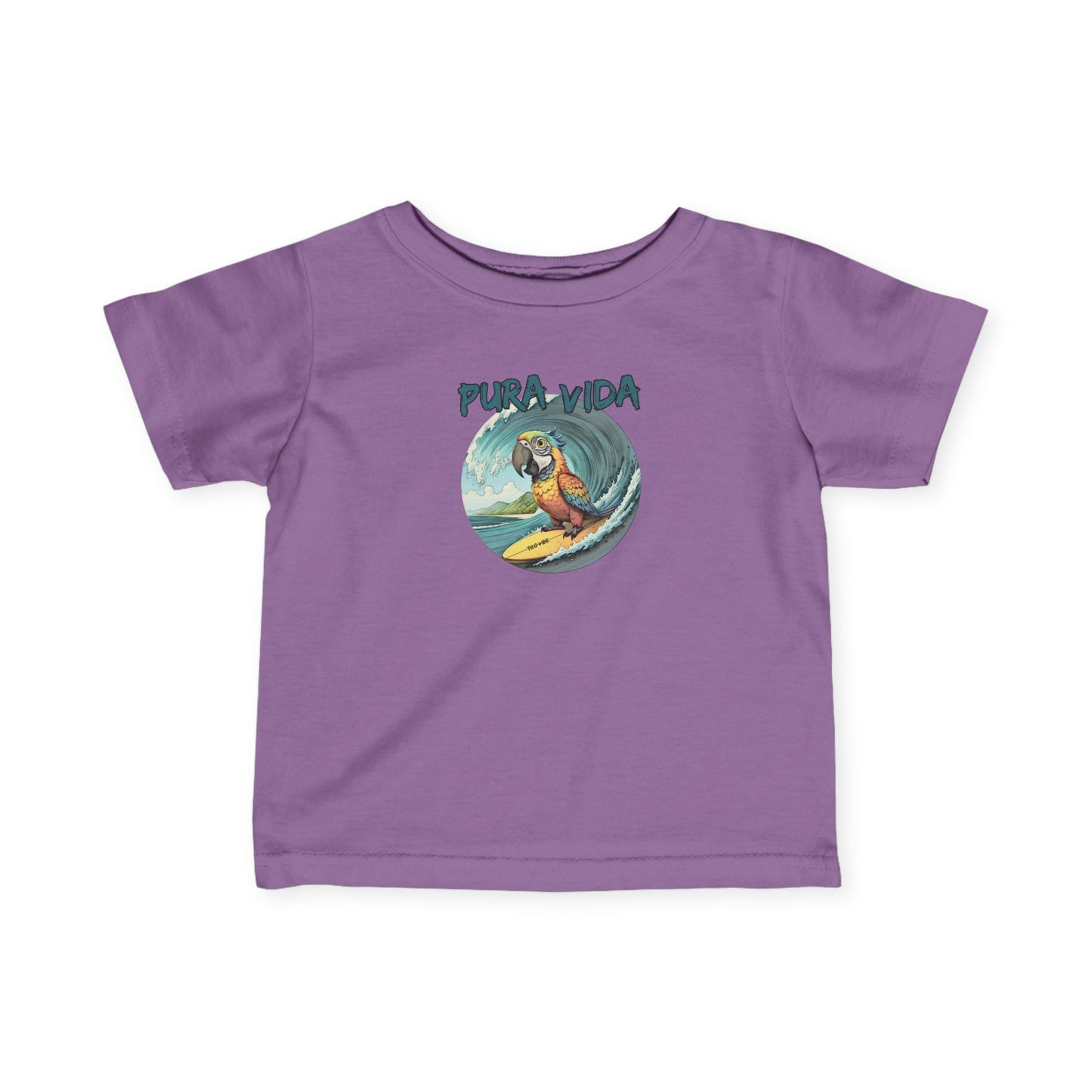 Pura Vida Surfing Macaw Infant Fine Jersey Tee