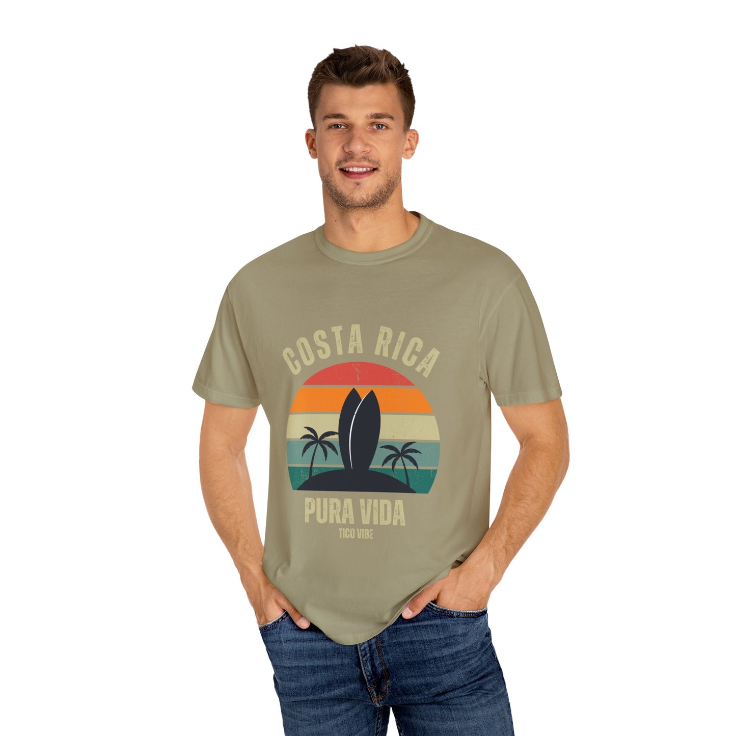 "Costa Rica PV" Unisex Garment-Dyed T-shirt