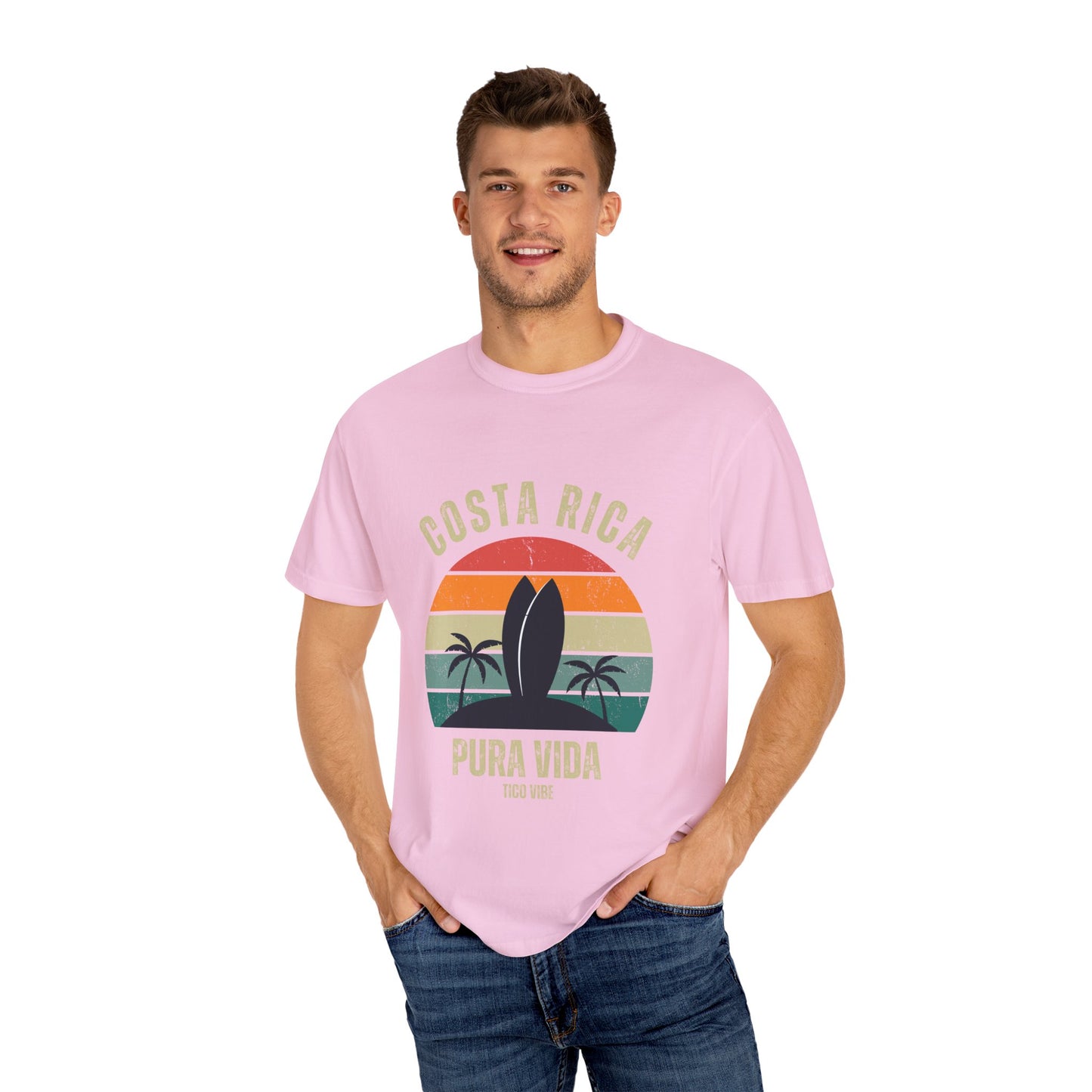 "Costa Rica PV" Unisex Garment-Dyed T-shirt