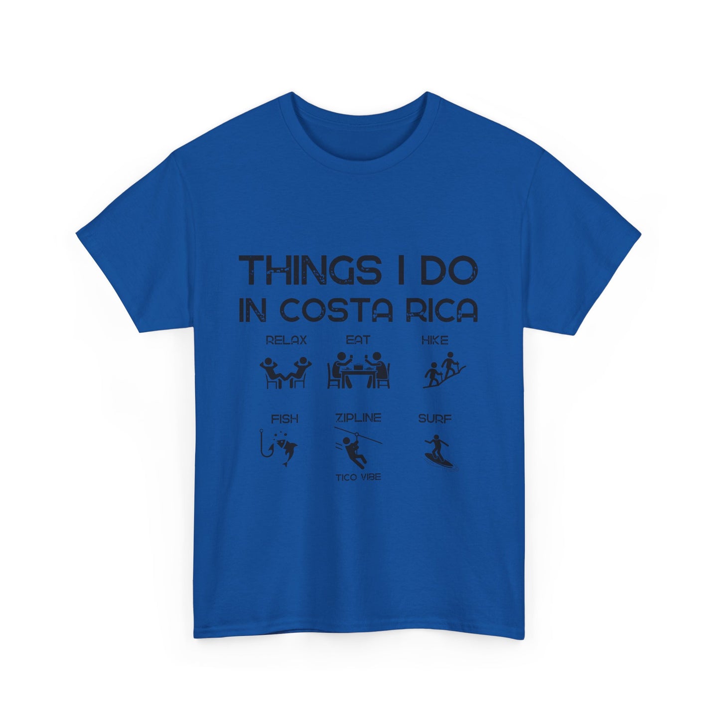 "Things I do in Costa Rica" Unisex Heavy Cotton Tee